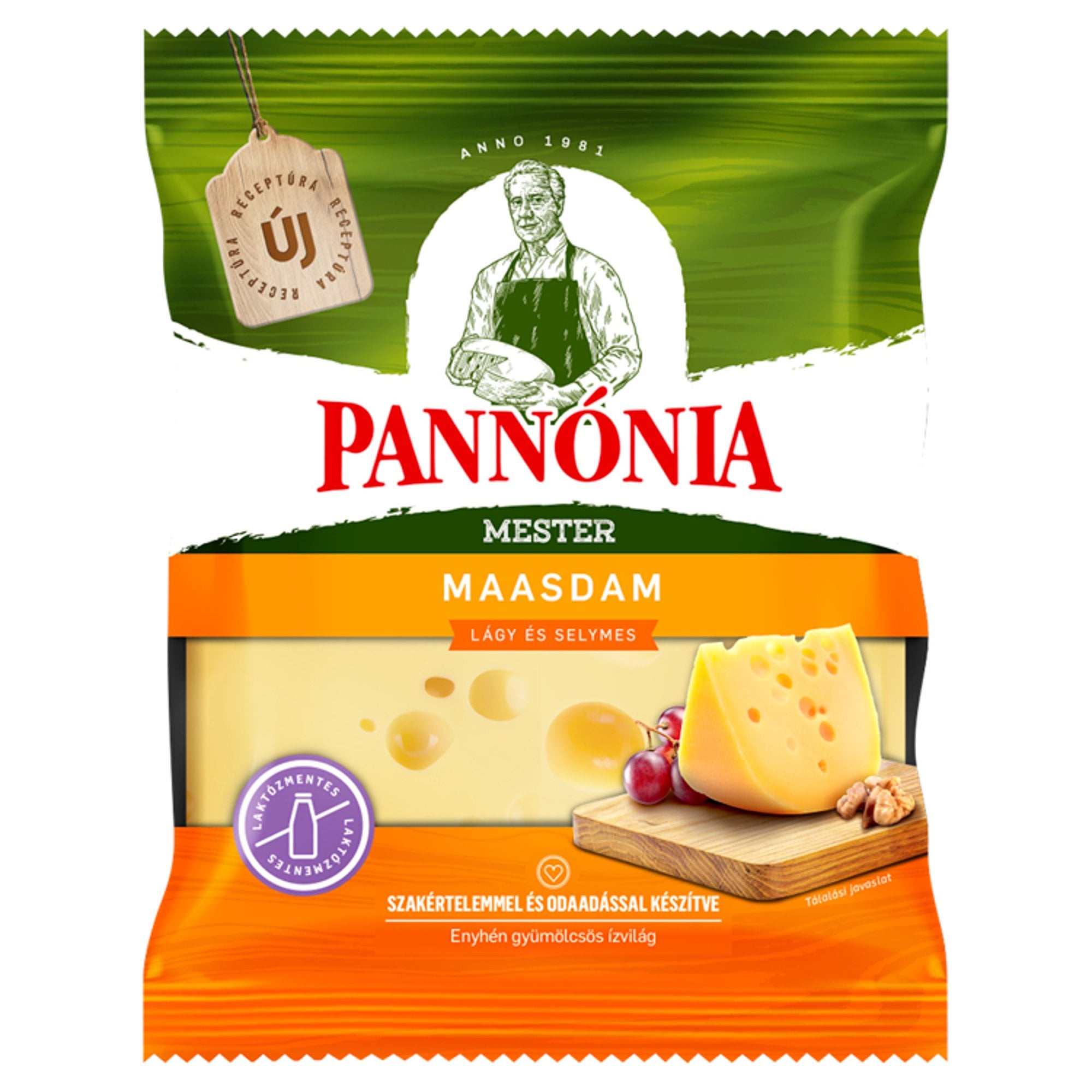 Pannónia Mester Maasdam darabolt sajt