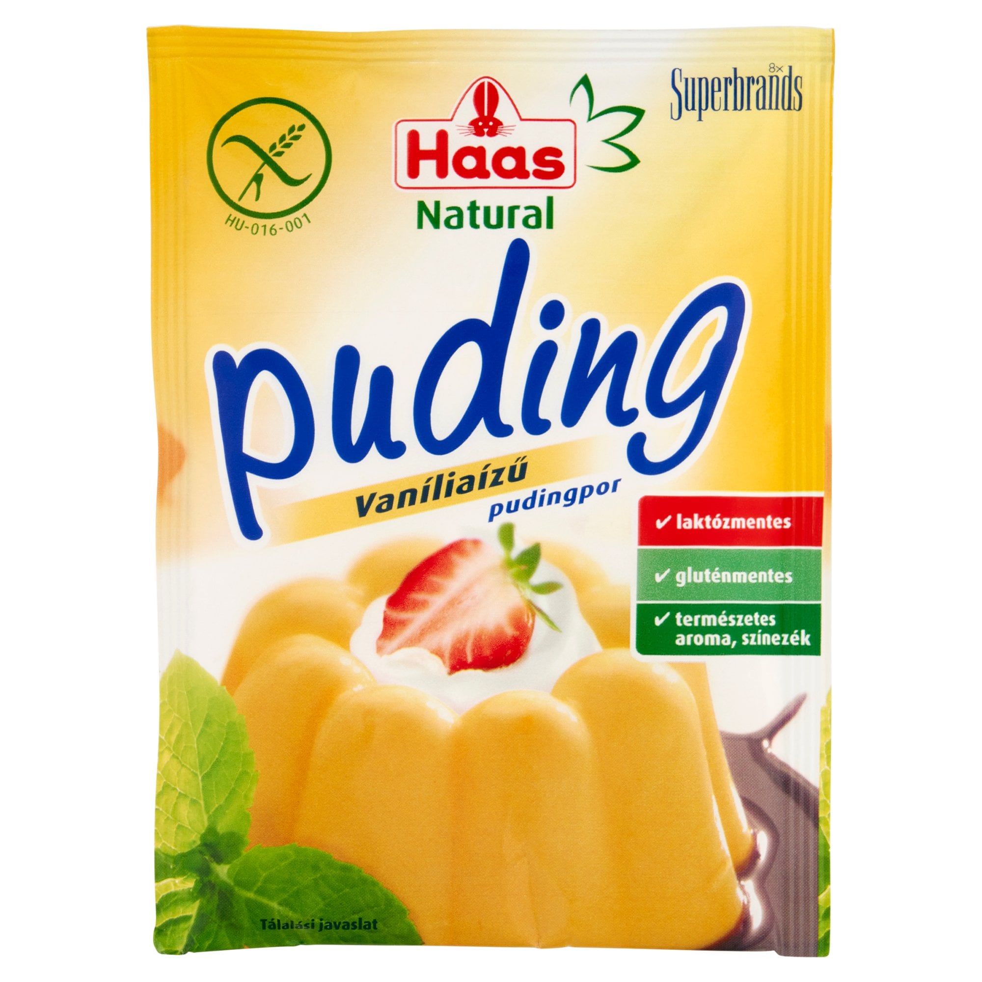 Haas Natural vanília pudingpor