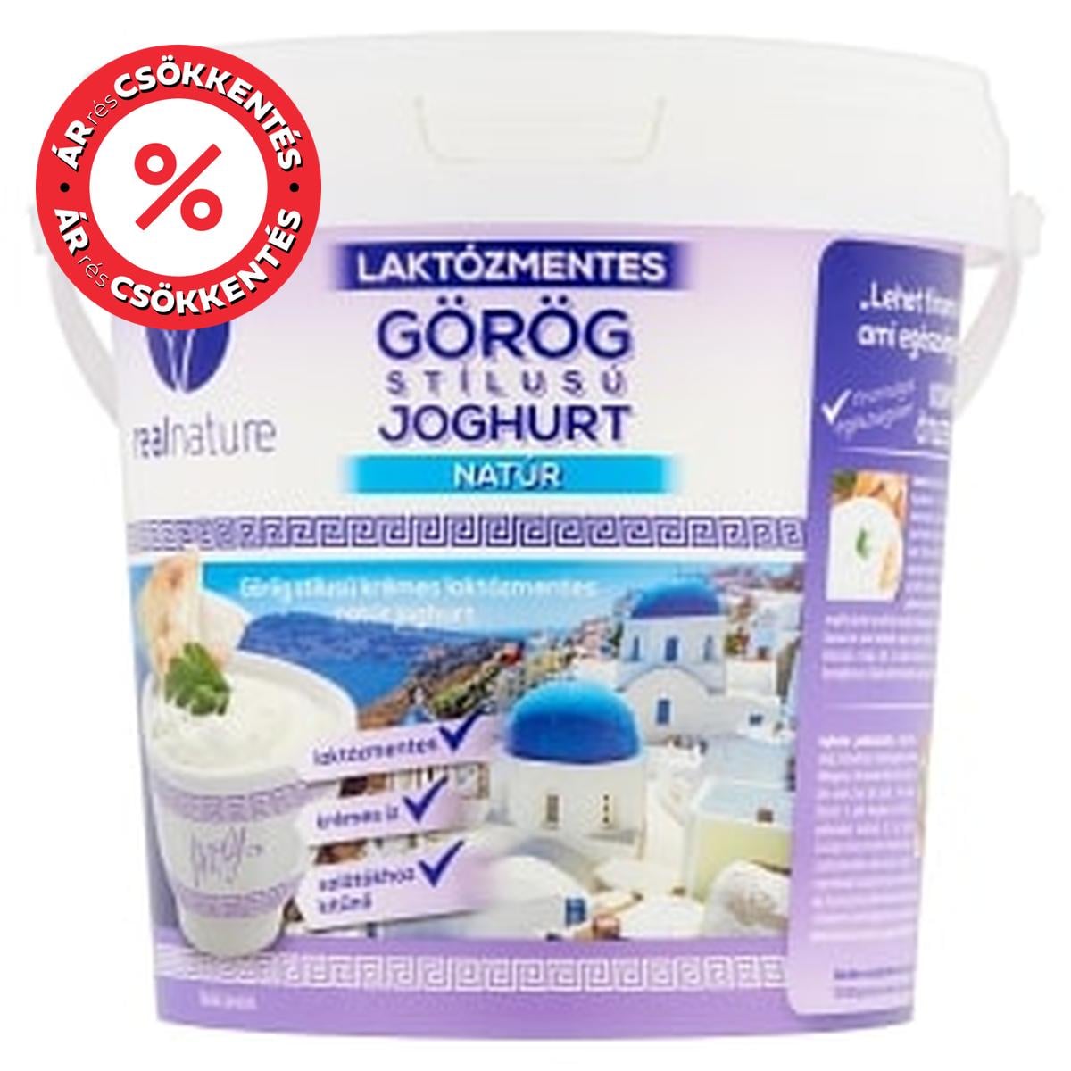 Real Nature Proxy görög stílusú krémes laktózmentes natúr joghurt