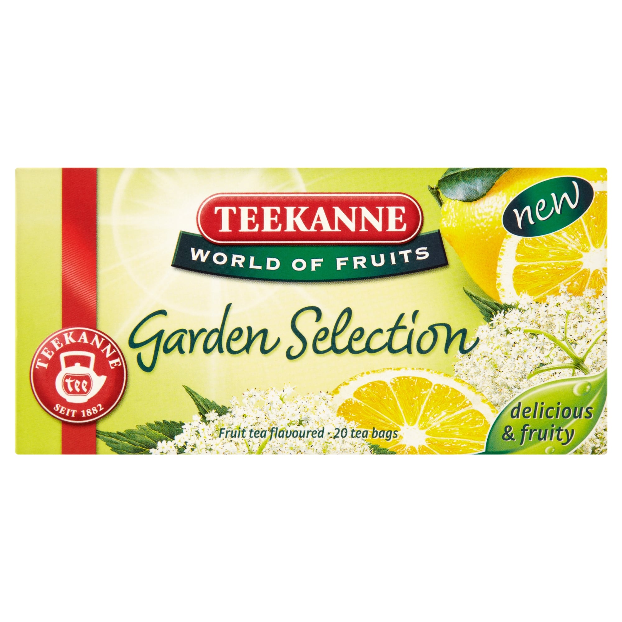 Teekanne World of Fruits Garden Selection bodza- és citromízű gyümölcstea keverék 20 filter