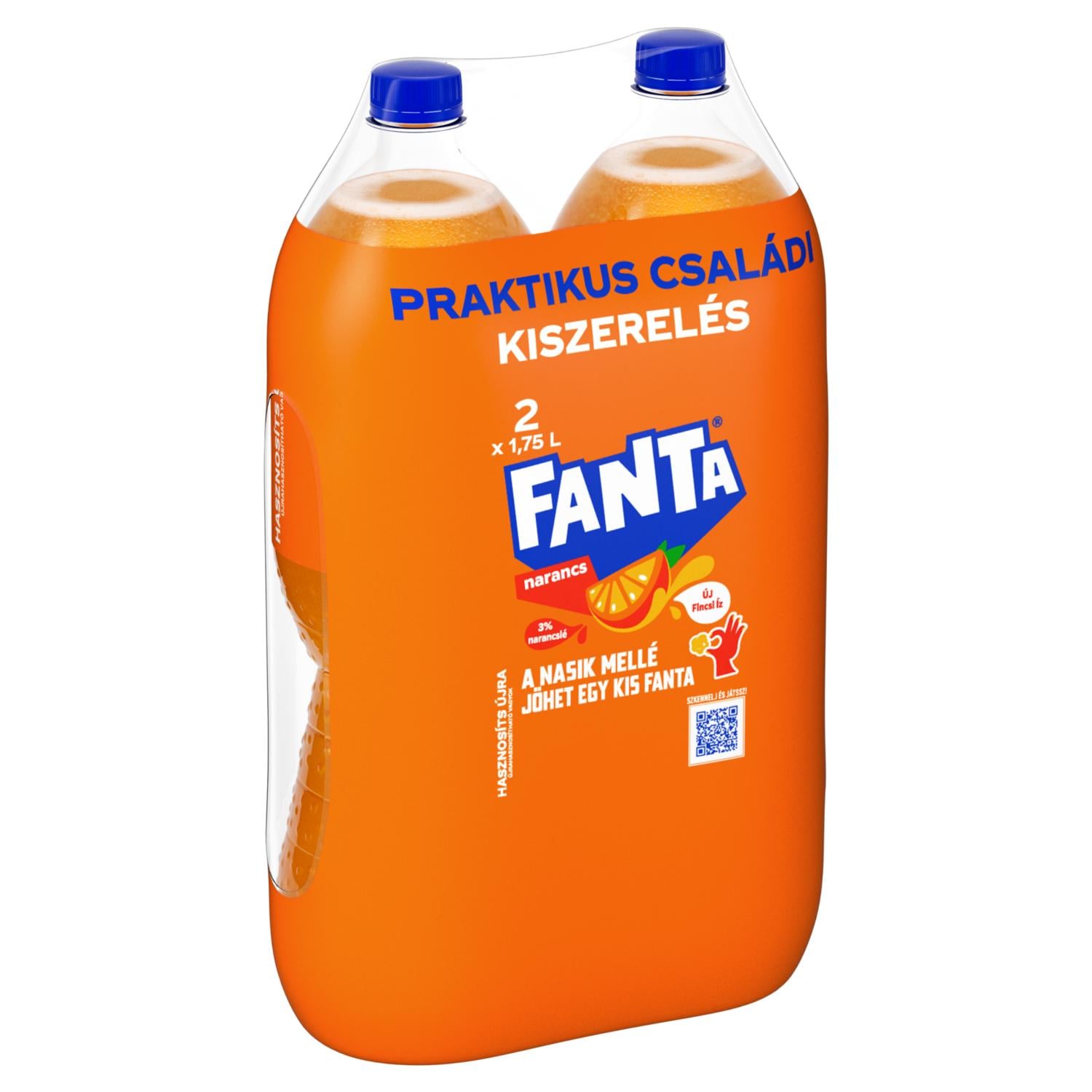 Fanta szénsavas narancsízű üdítőital  2 x 1,75 l
