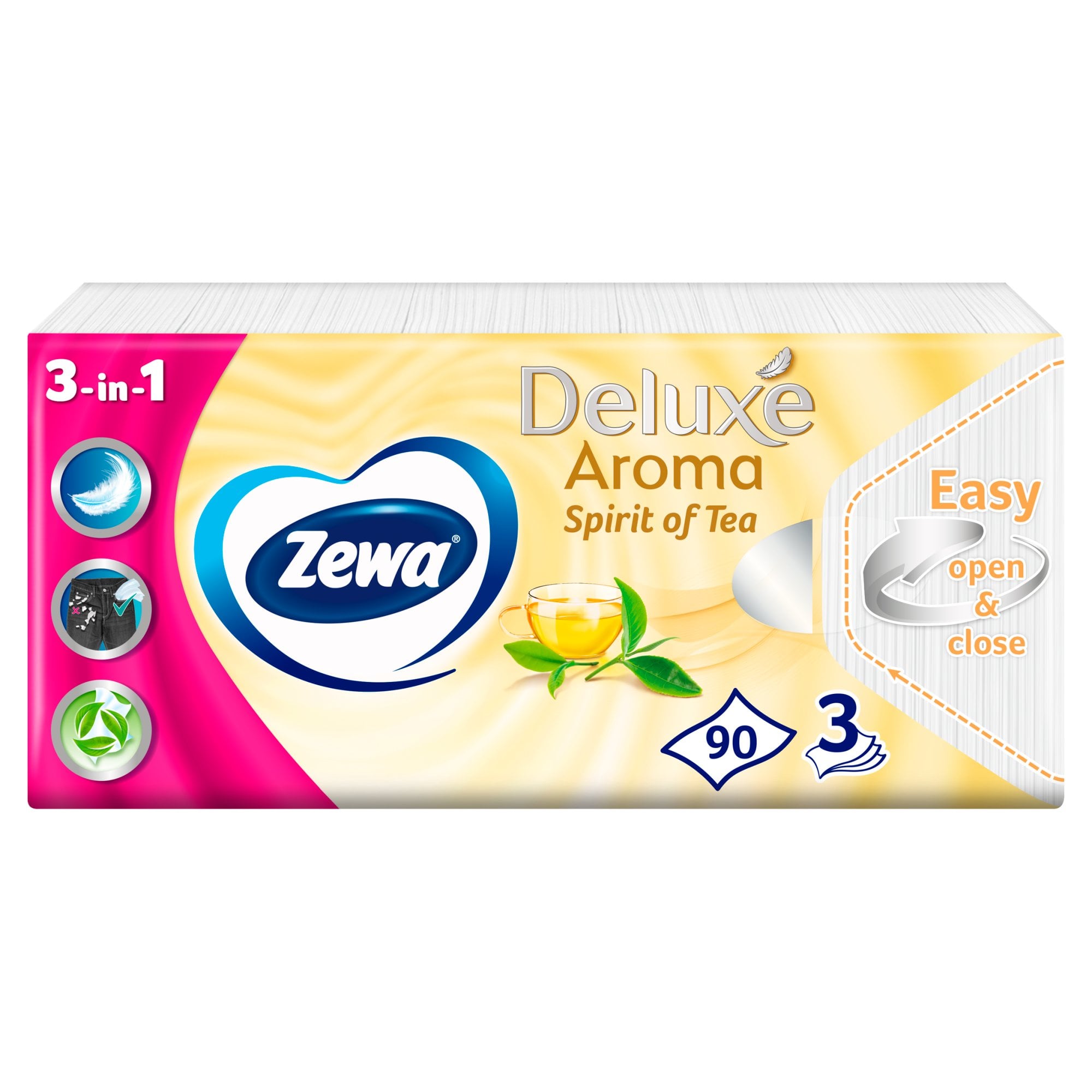 Zewa Deluxe Spirit Of Tea illatosított papír zsebkendő 3 rétegű