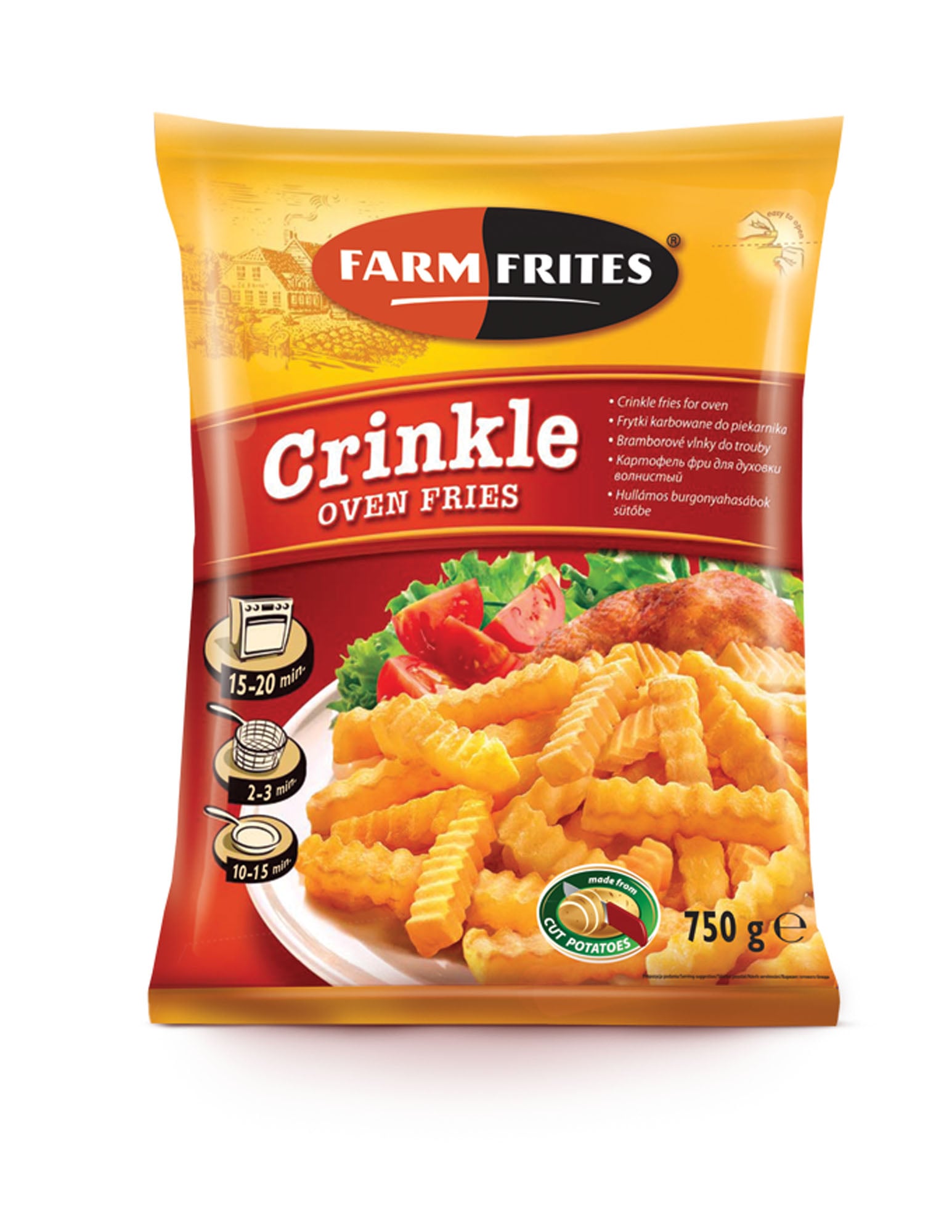 Farm Frites Hullámos hasábburgonya sütőbe