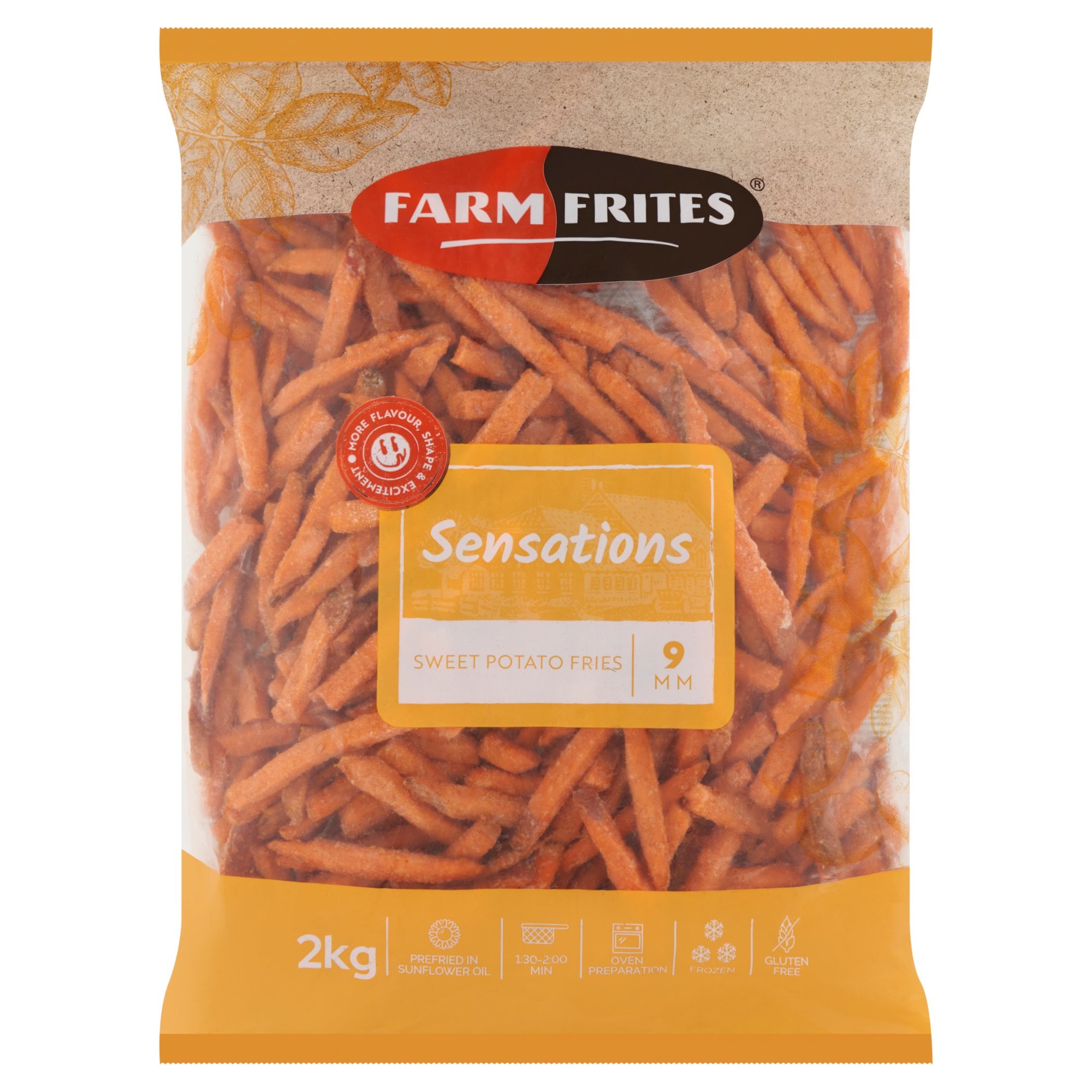 Farm Frites Héjas Édesburgonya hasábok