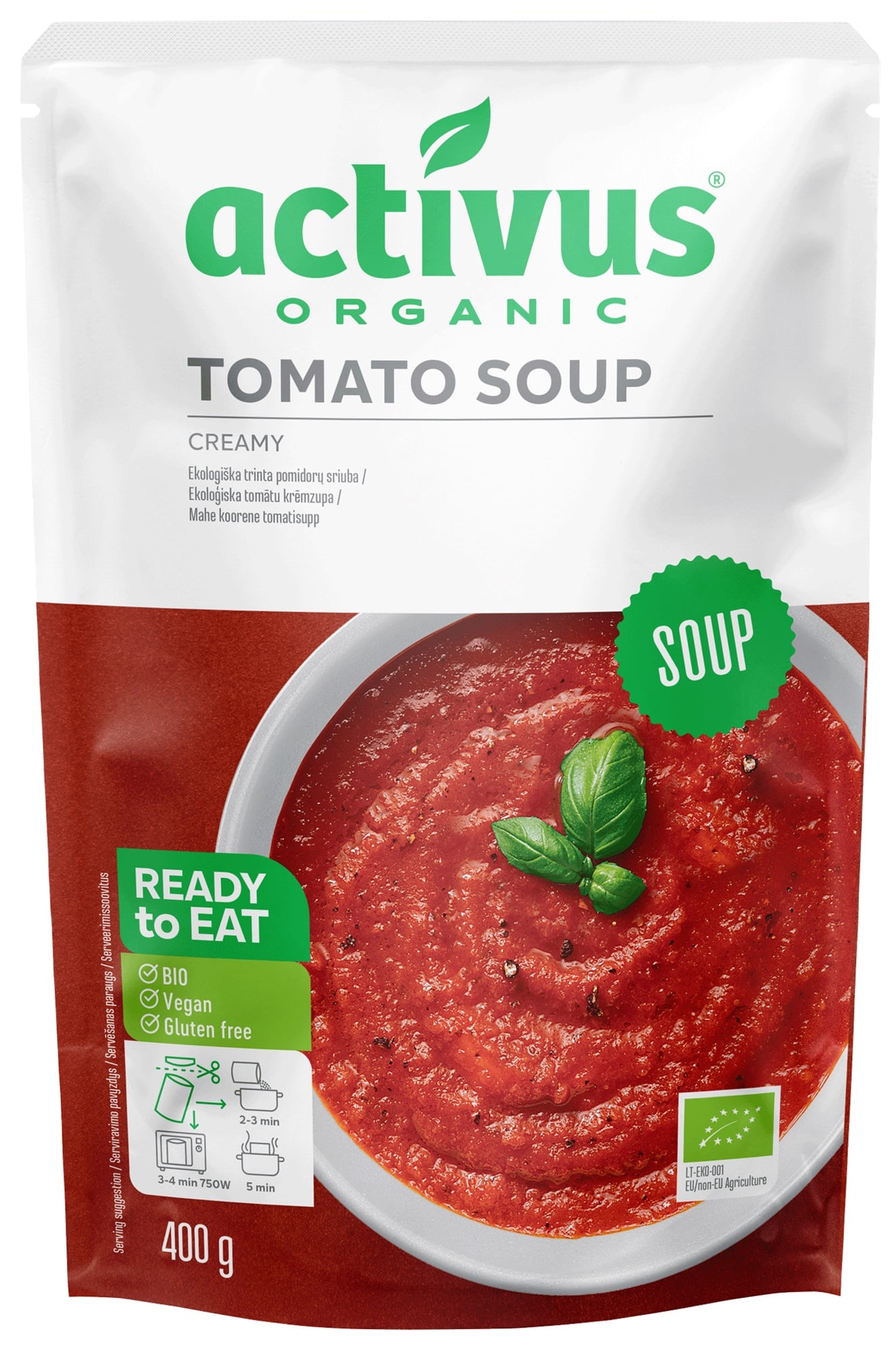 Activus BIO Vegán paradicsom krémleves