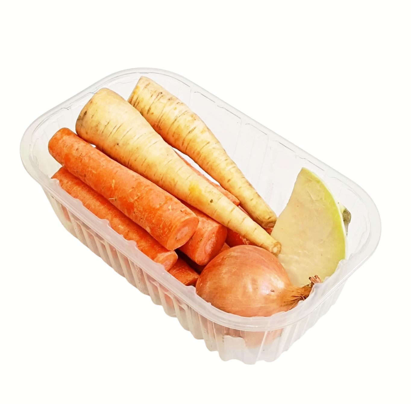 Leveszöldség tálcás