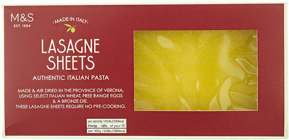 Marks & Spencer Lasagne olasz tojásos tészta