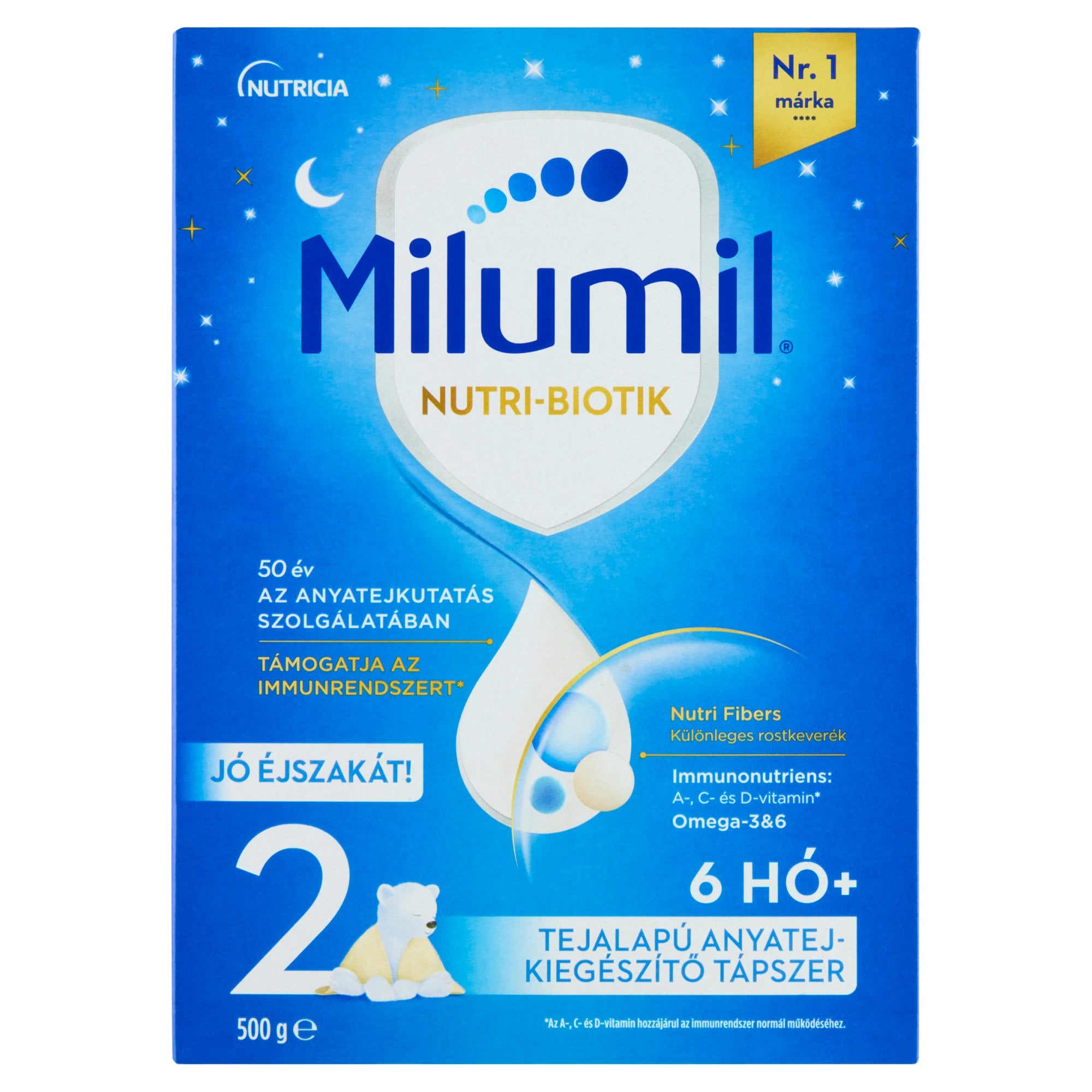 Milumil 2 Jó éjszakát tejalapú anyatej-kiegészítő tápszer 6 hónapos kortól