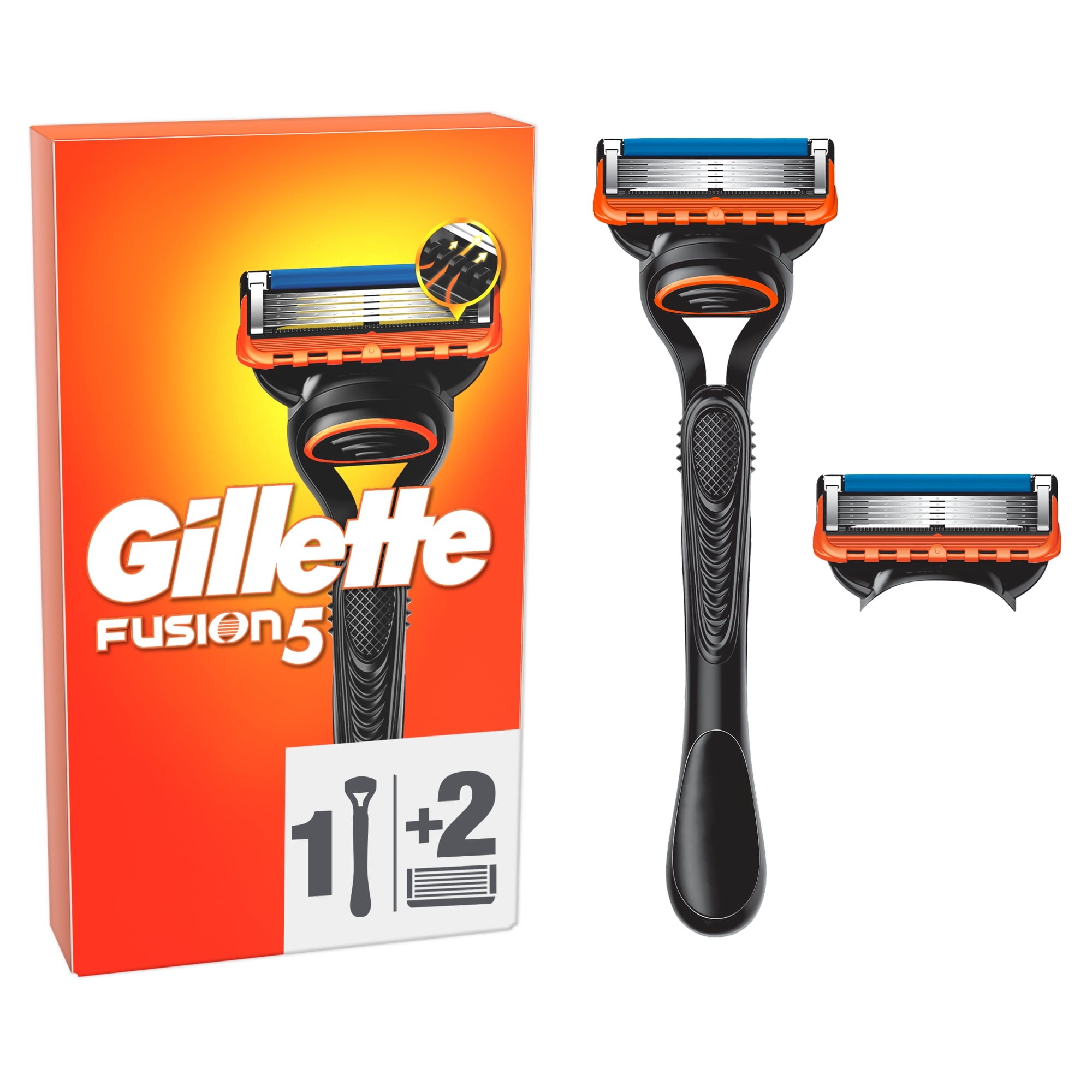 Gillette Fusion5 Férfi Borotva markolat + 2 db Borotvabetét