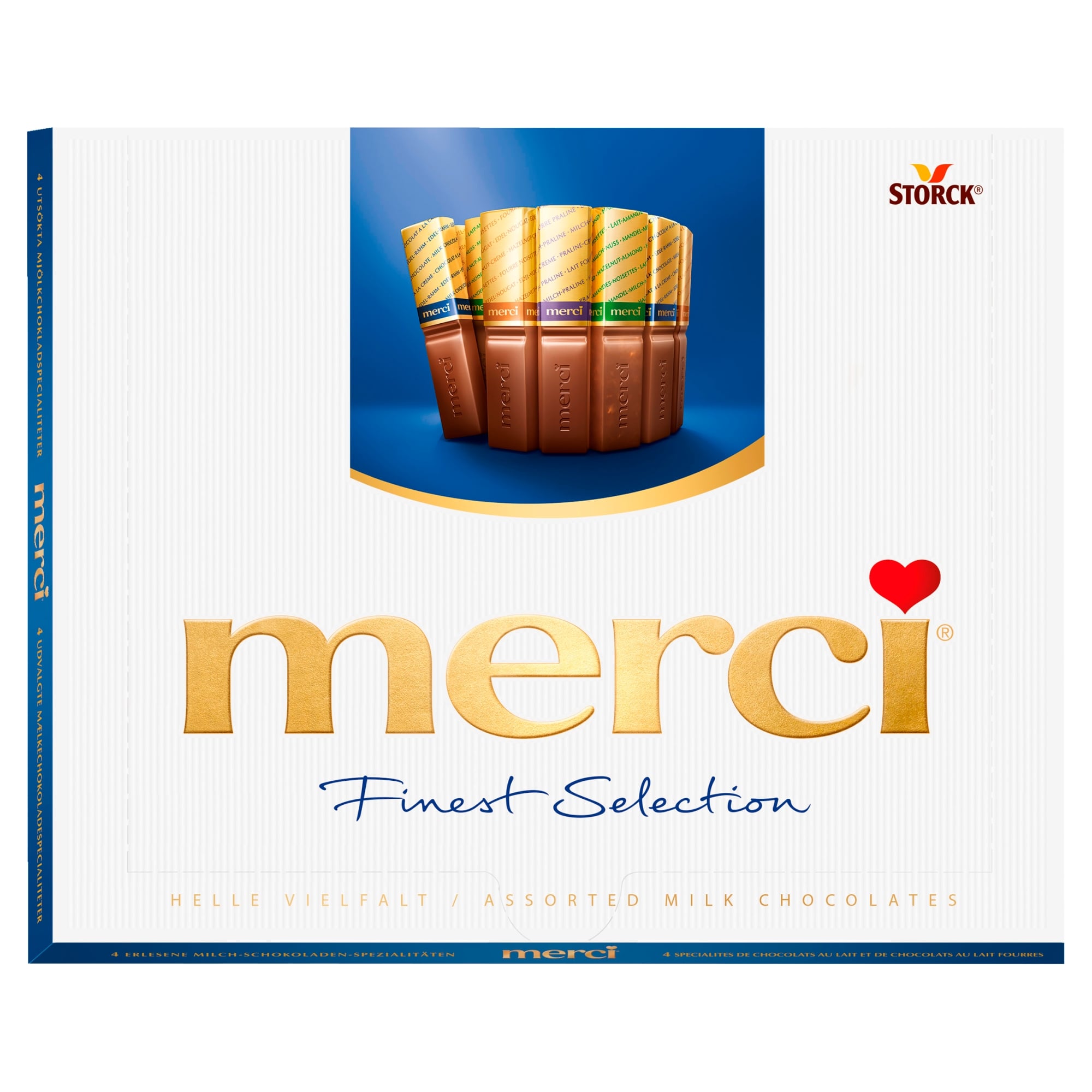 Merci Finest Selection 4 tejcsokoládé-különlegesség