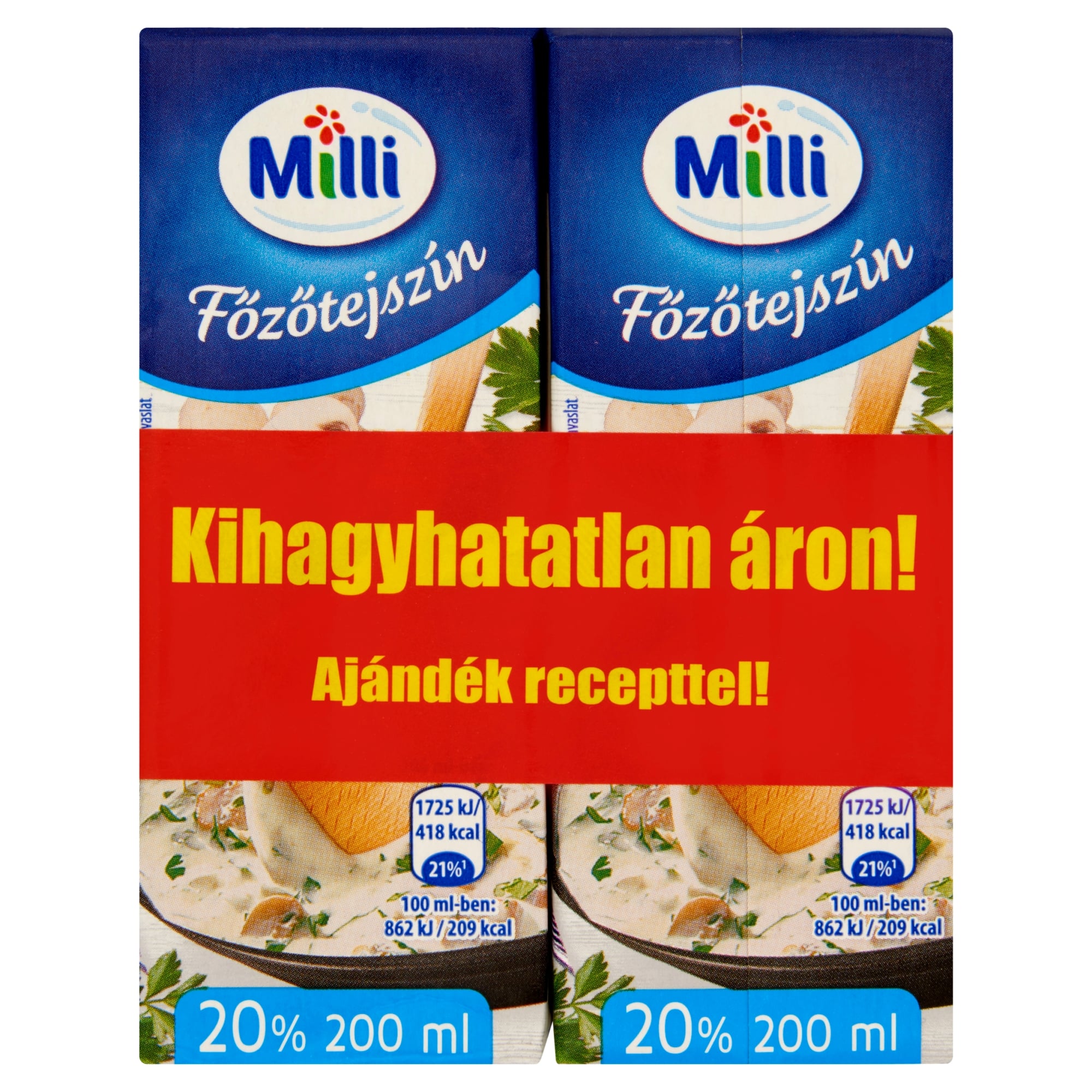 Milli Perfecto UHT főzőtejszín 20%