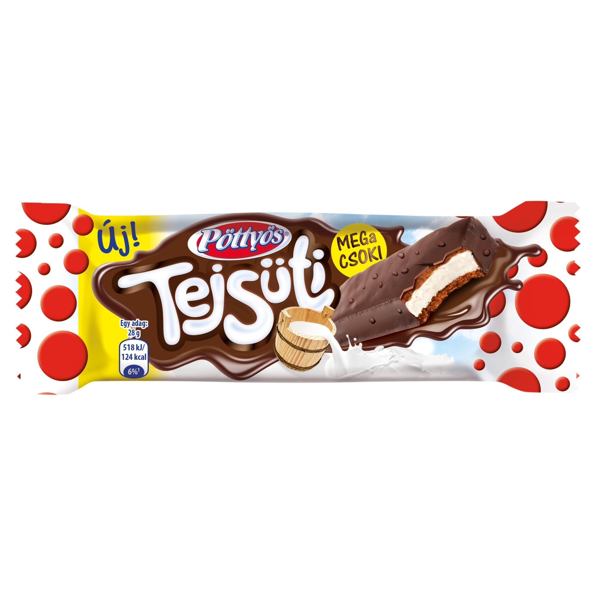 Pöttyös megasüti tejcsoki