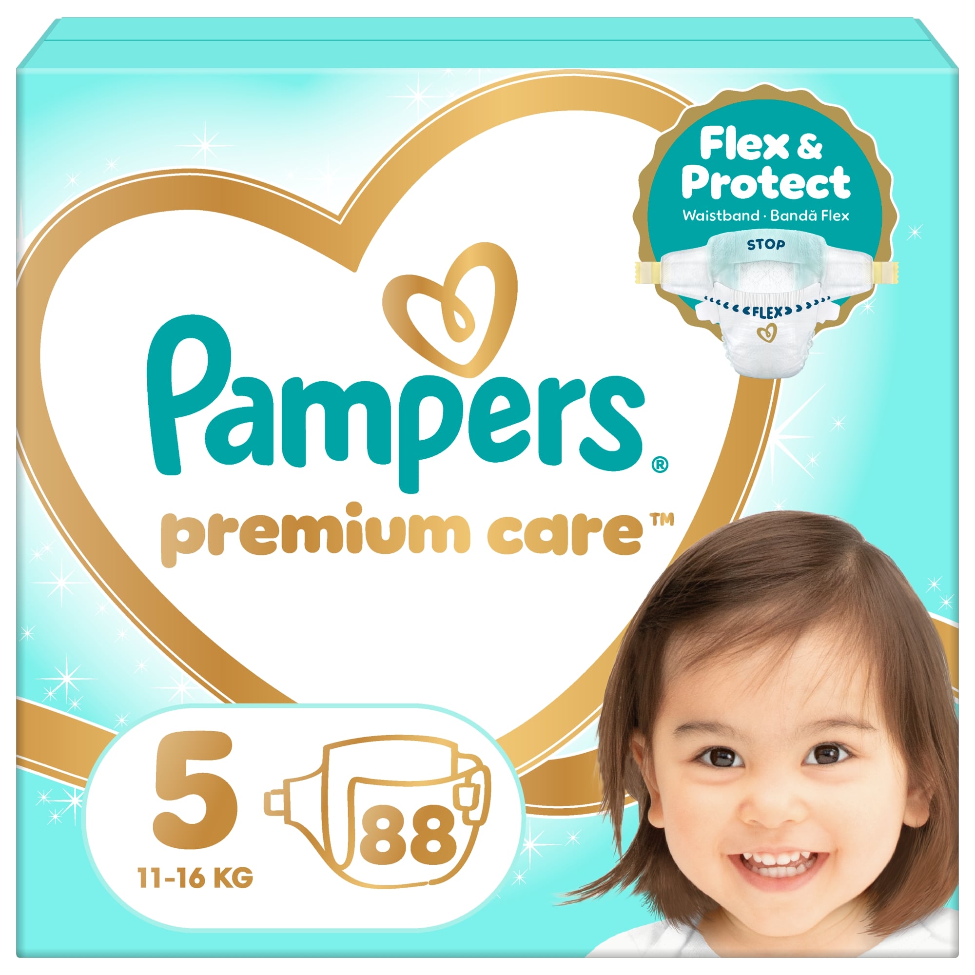 Pampers Premium Care Pelenka, Méret: 5 (11-16 kg) 88 db