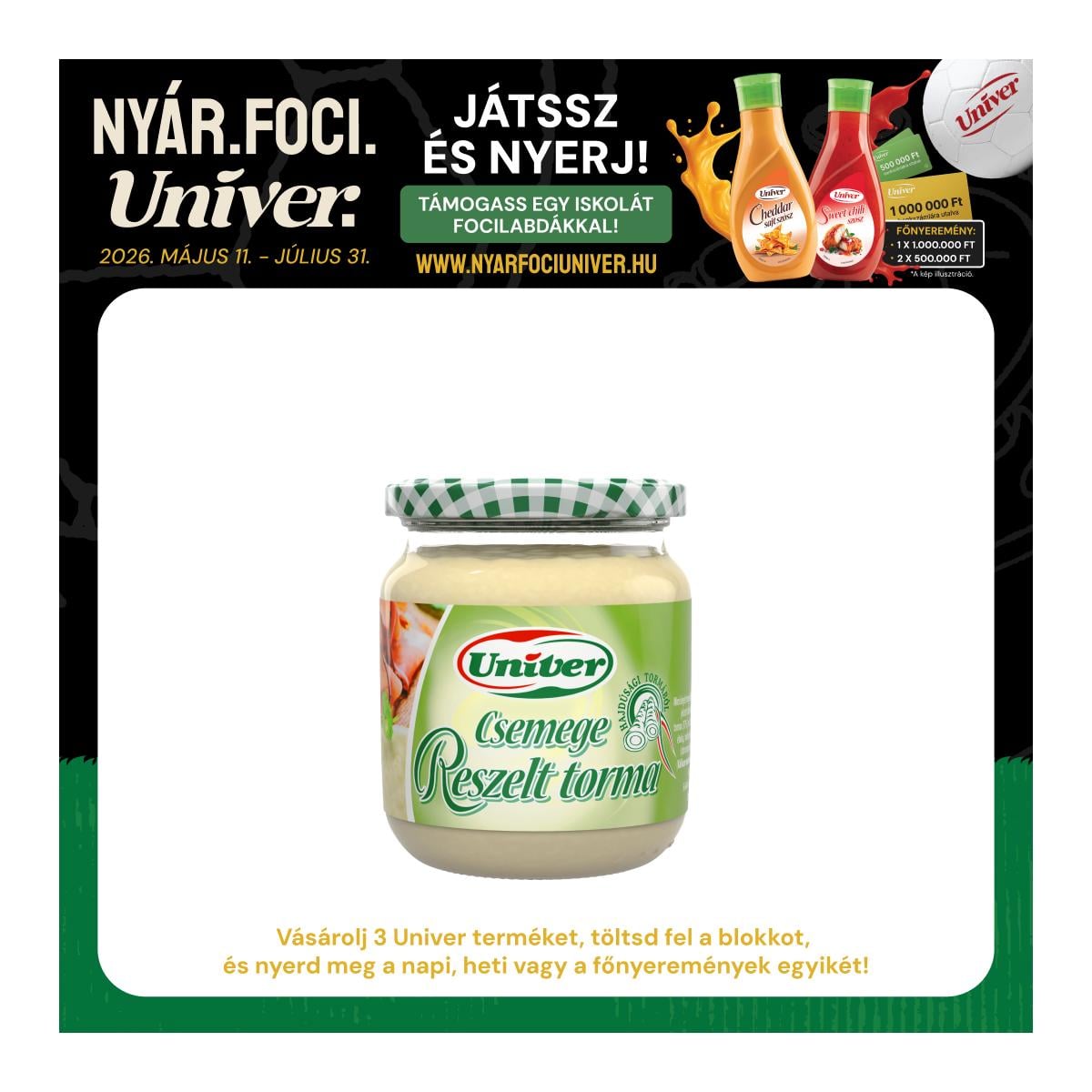 Univer Csemege reszelt ecetes torma