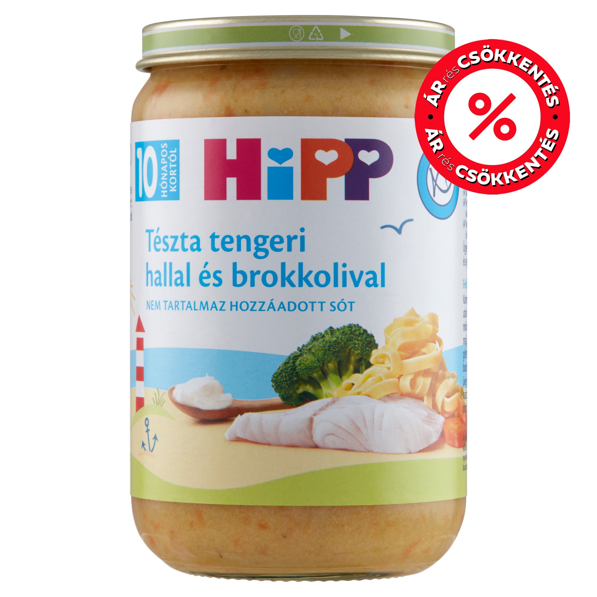 Hipp Tészta tengeri hallal és brokkolival 10 hónapos kortól