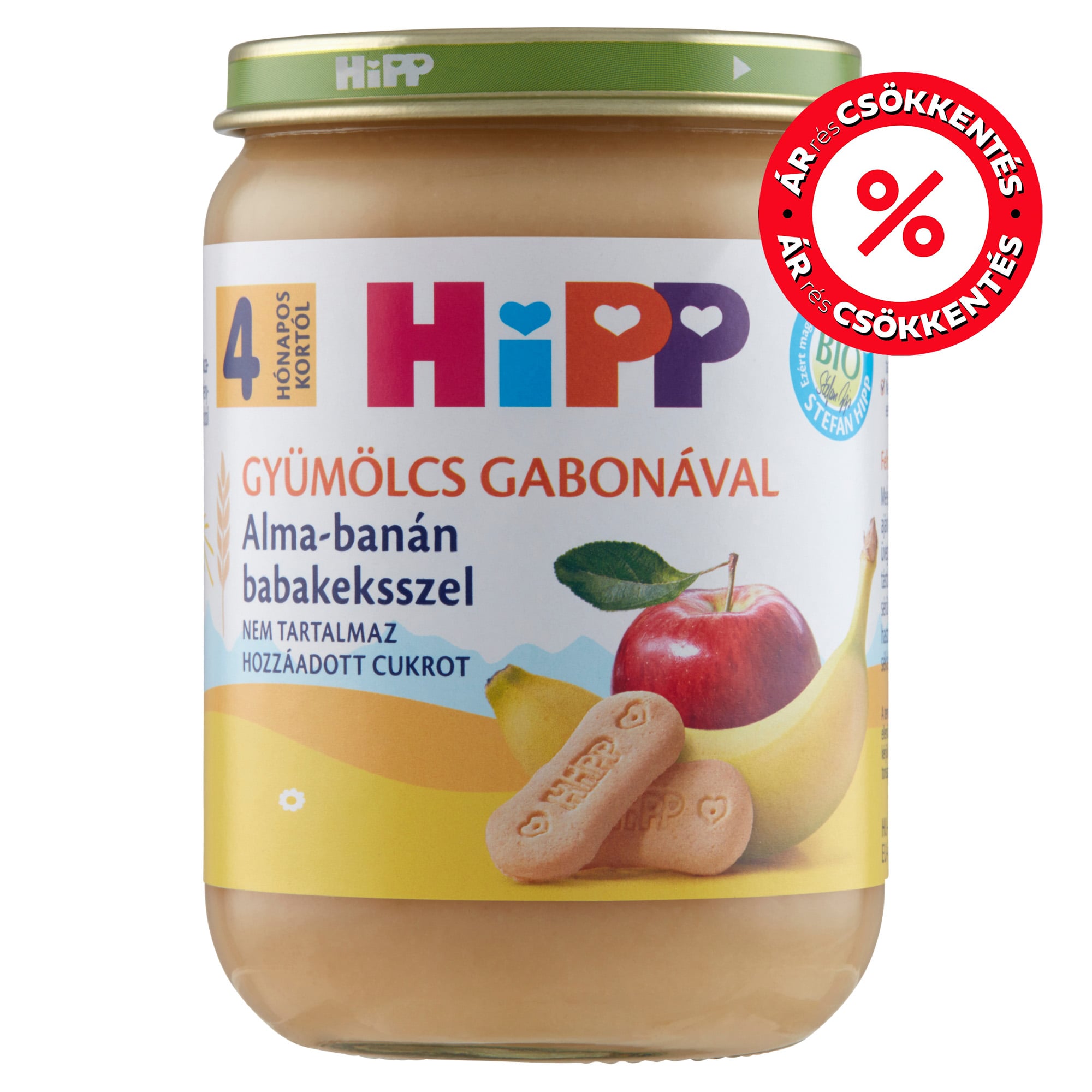 Hipp Alma-banán babakeksszel 4 hónapos kortól