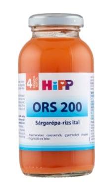 Hipp ORS Sárgarépa-rizs ital 4 hónapos kortól