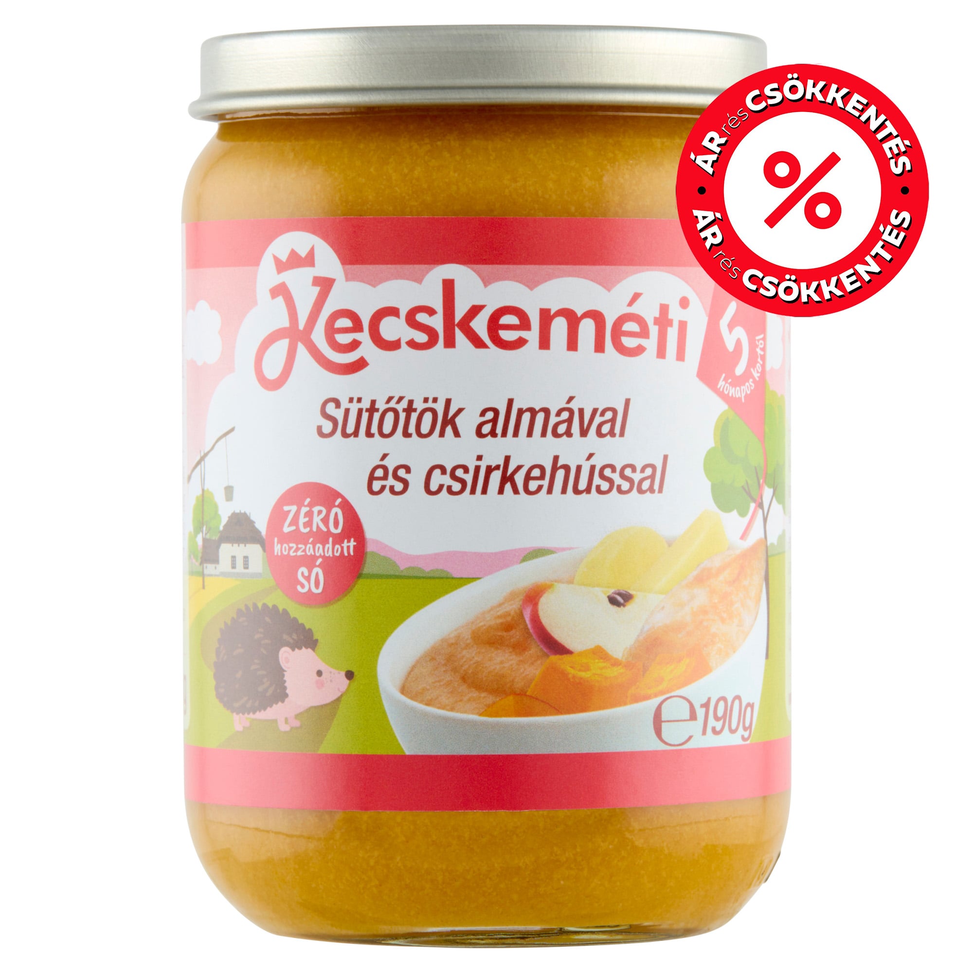 Kecskeméti Sütőtök almával és csirkehússal 5 hónapos kortól