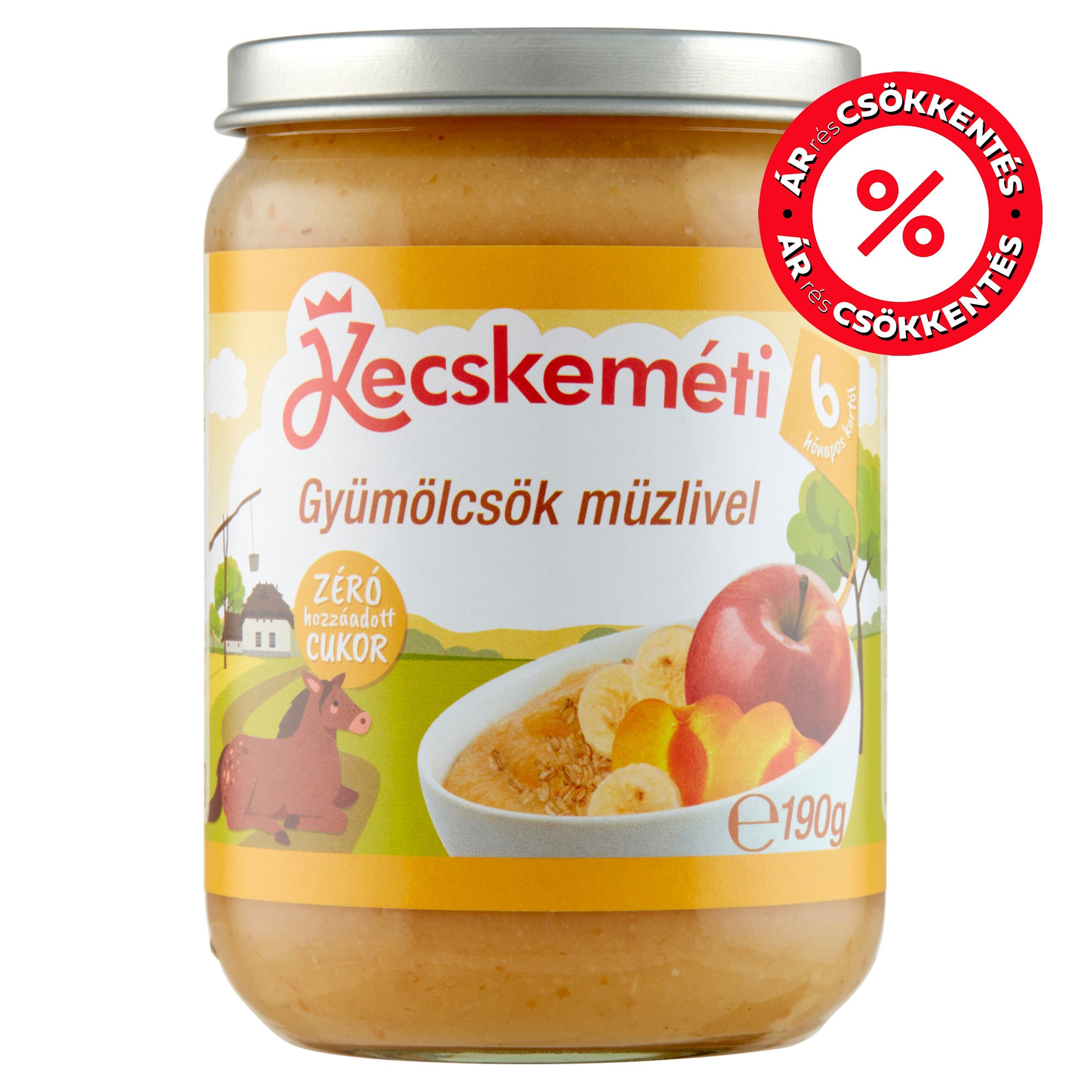 Kecskeméti Gyümölcsök müzlivel 6 hónapos kortól