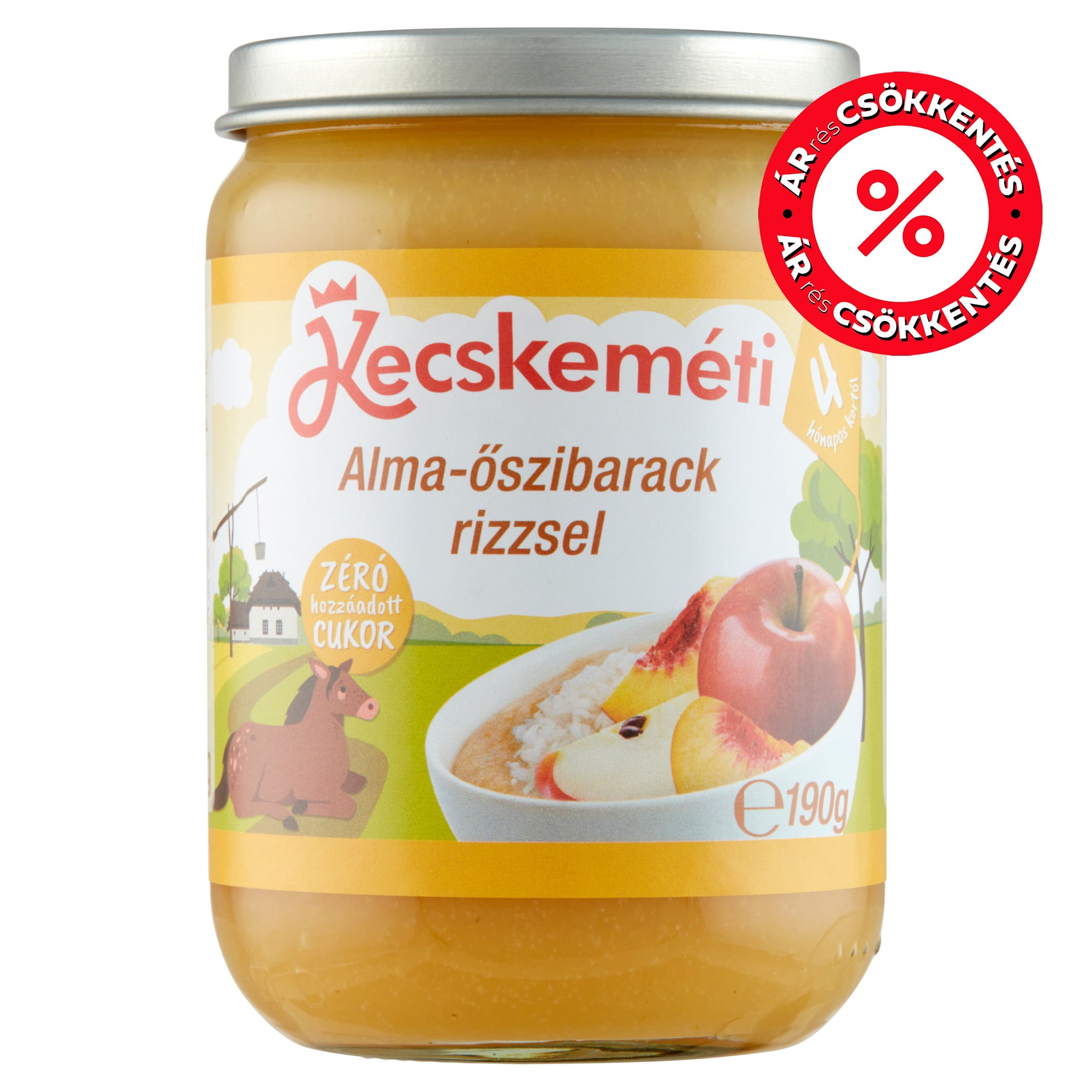 Kecskeméti Alma-Őszibarack rizzsel 4 hónapos kortól
