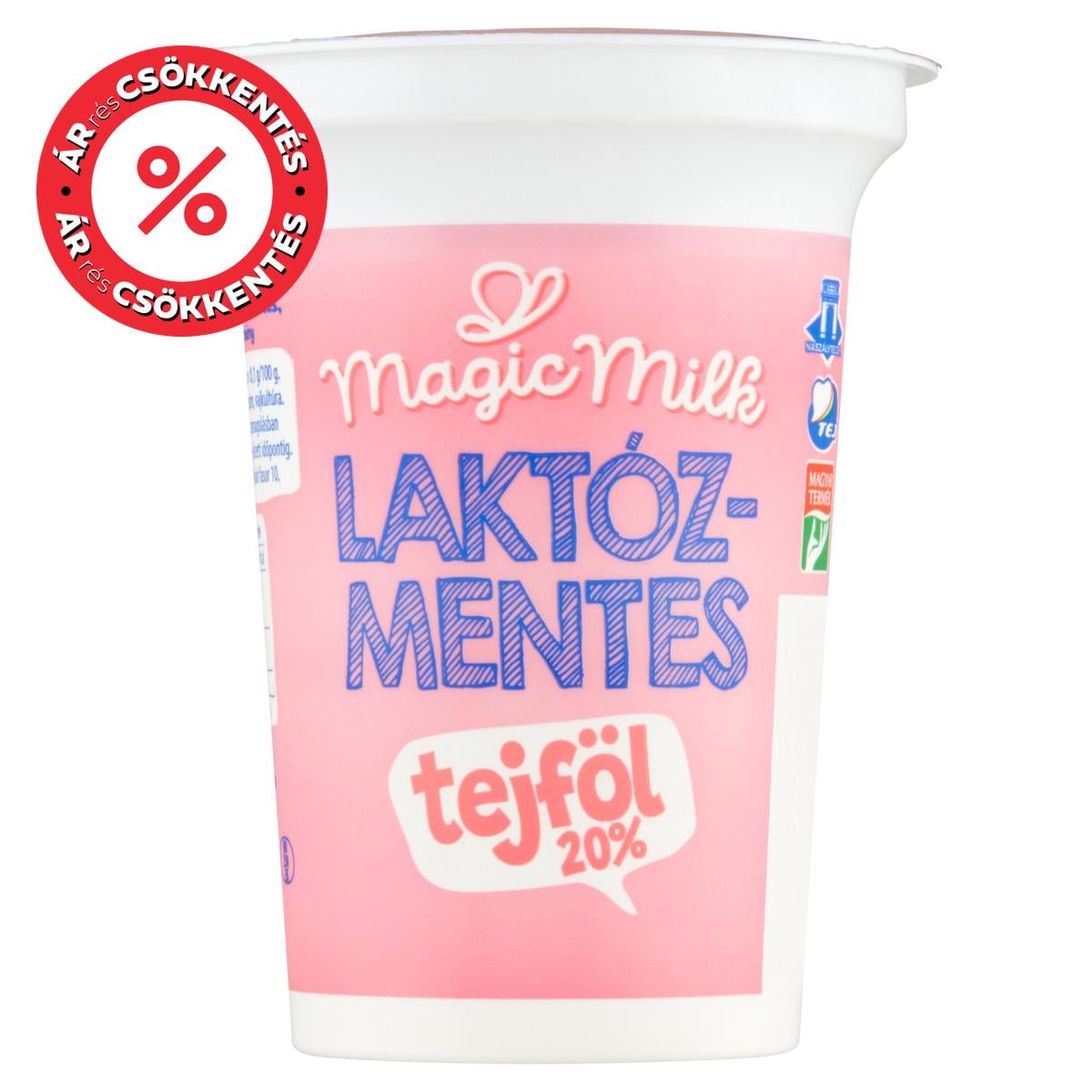Magic Milk Laktózmentes tejföl 20%