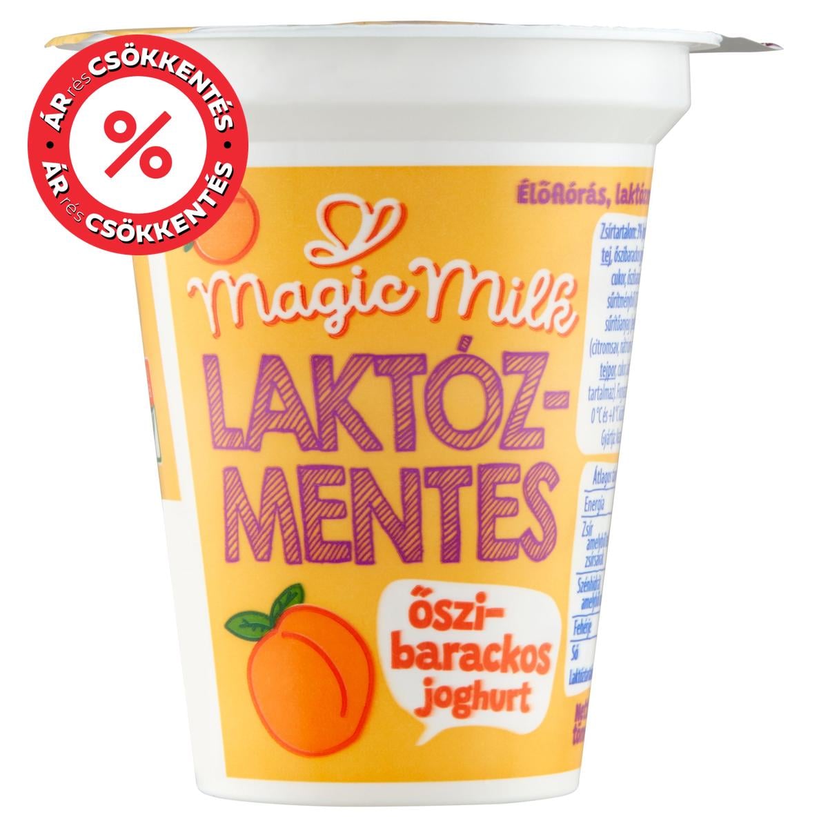 Magic Milk Laktózmentes őszibarackos joghurt