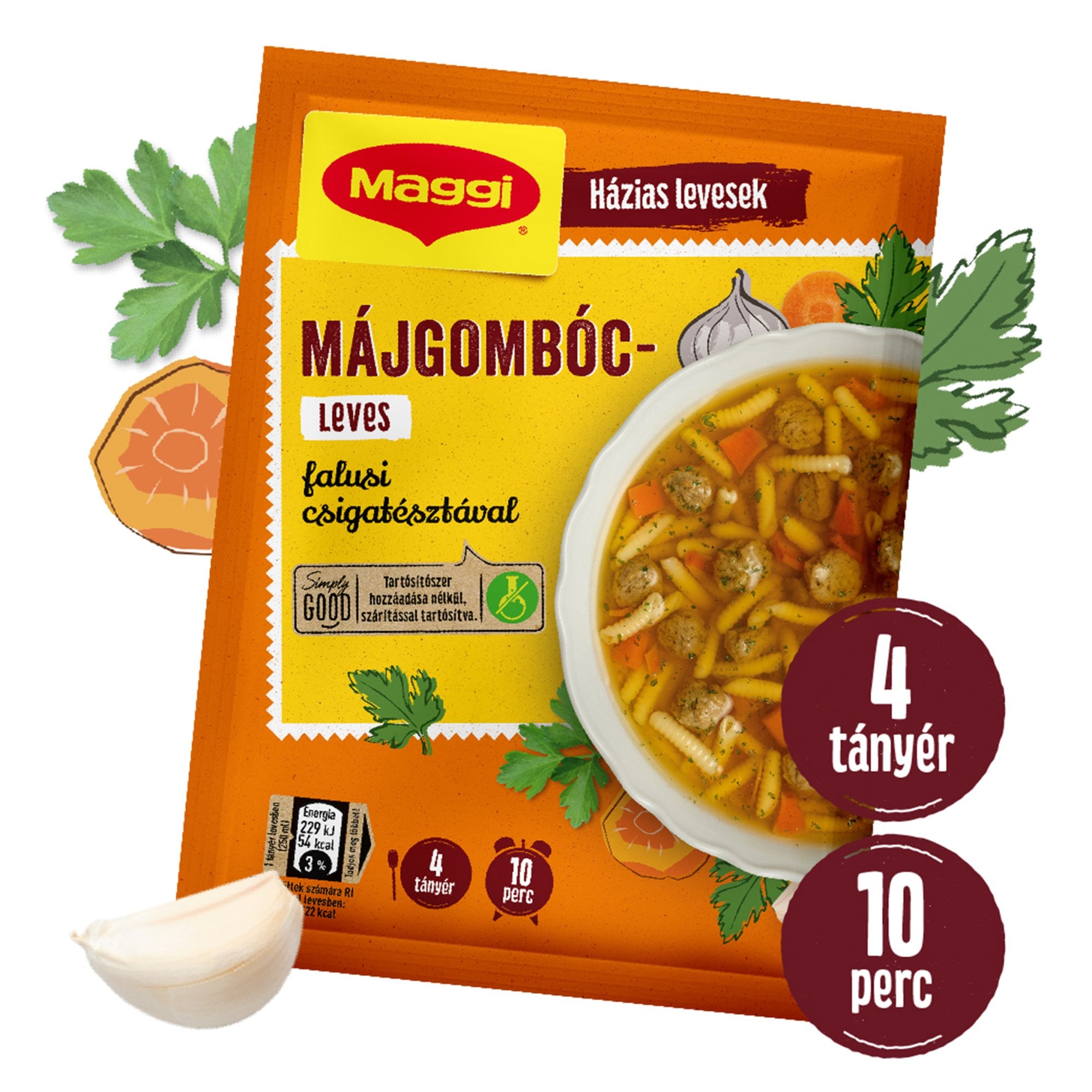 Maggi Májgombócleves falusi csigatésztával