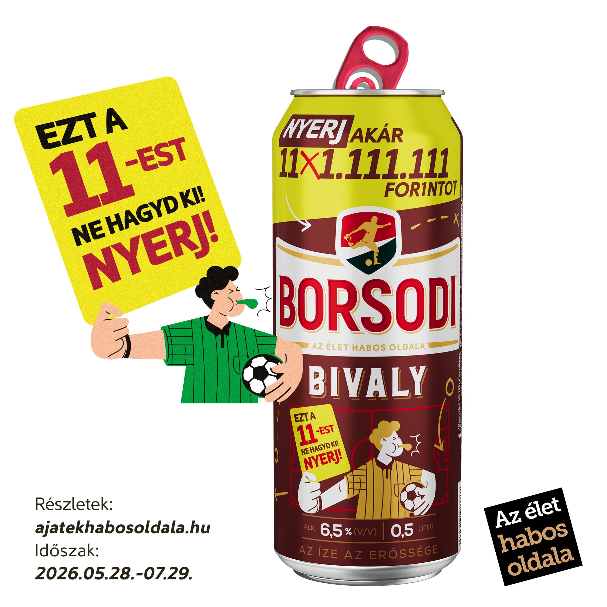 Borsodi Bivaly minőségi világos sör 6,5%