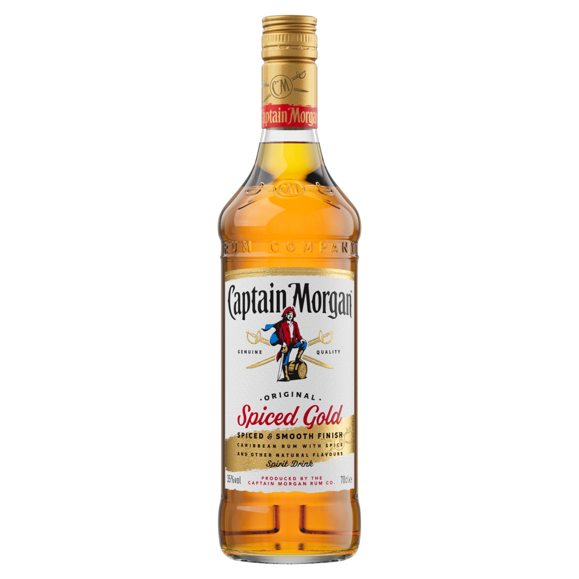 Captain Morgan Spiced Gold fűszeres jamaicai rumból készült szeszesital 35%