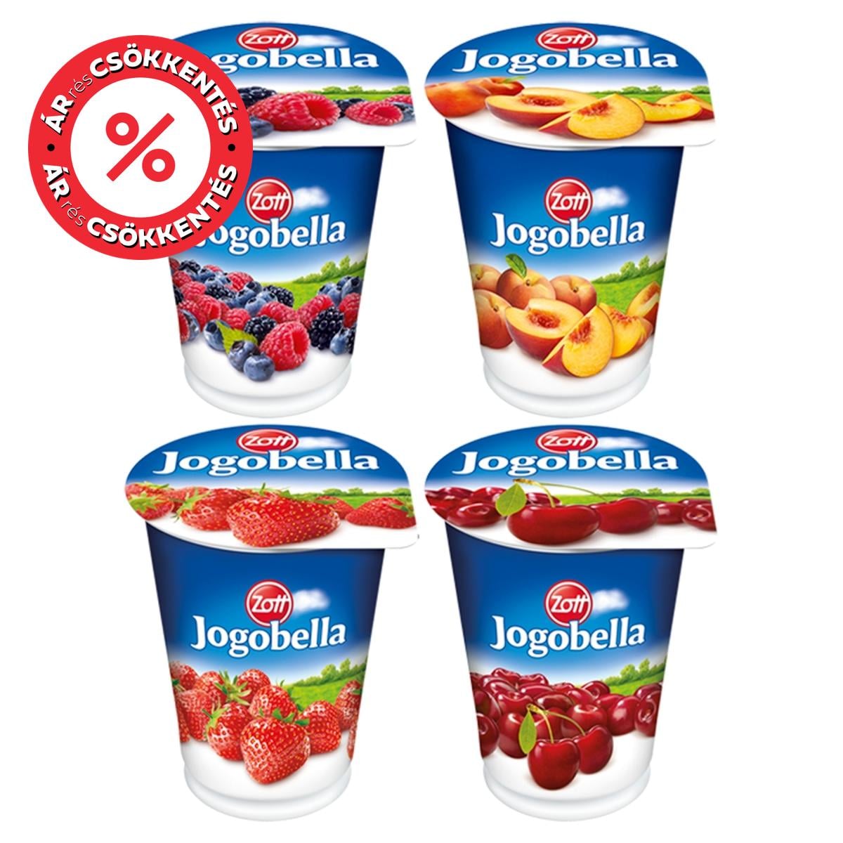 Jogobella Classic joghurt többféle ízben