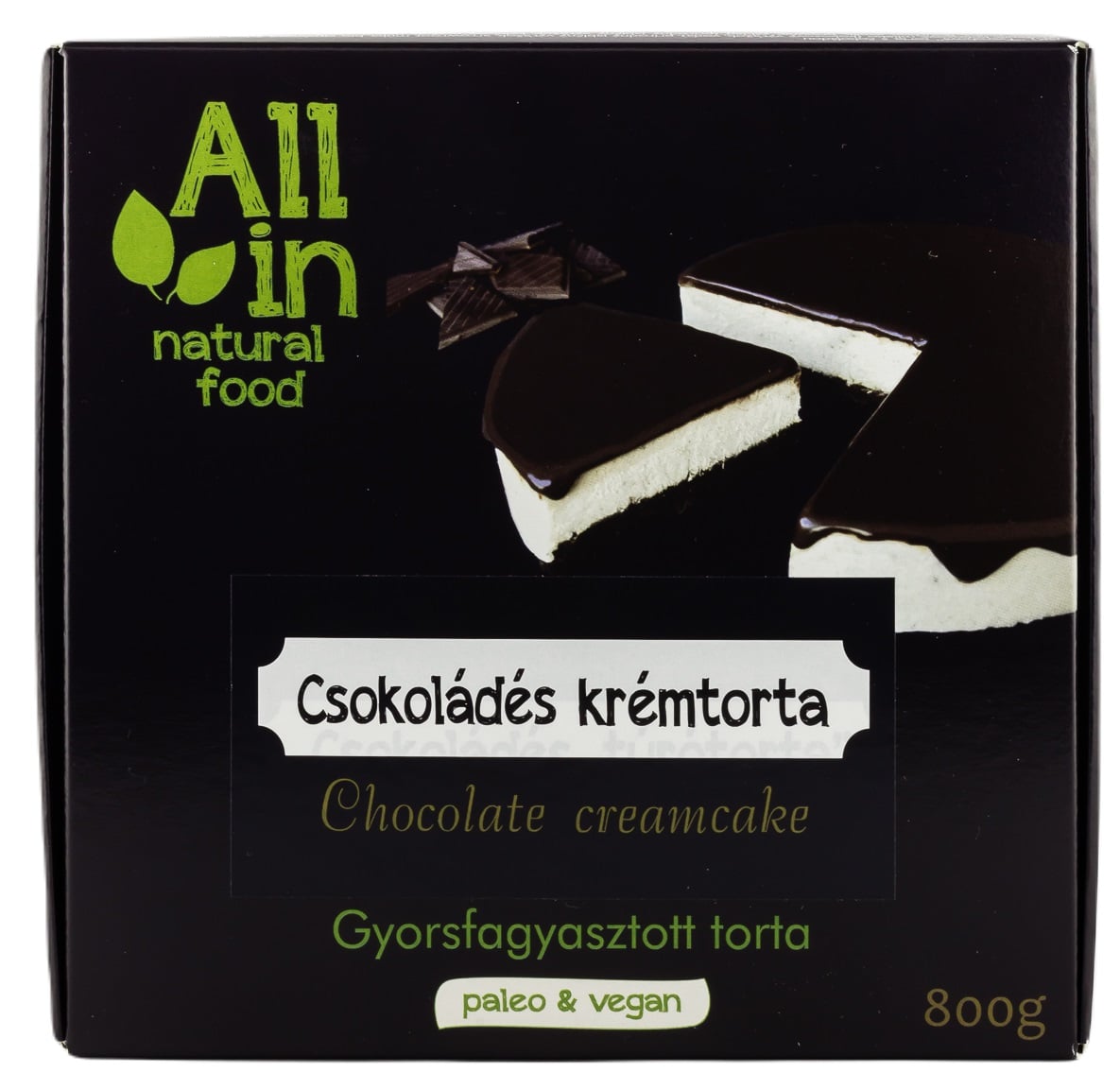 All in Natural Food Fagyasztott csokoládés krémtorta
