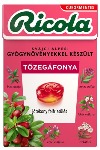 Ricola Tőzegáfonya