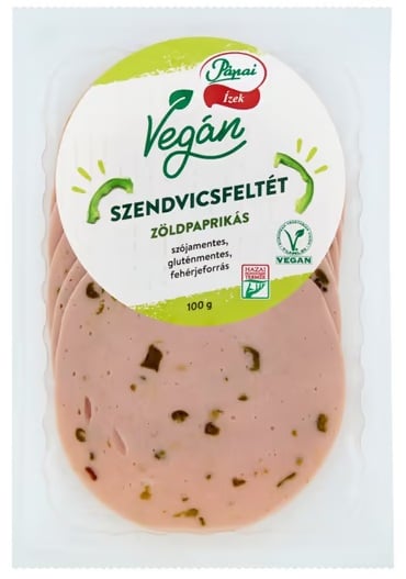 Papa de Vega Vegán szendvicsfeltét zöldpaprikás