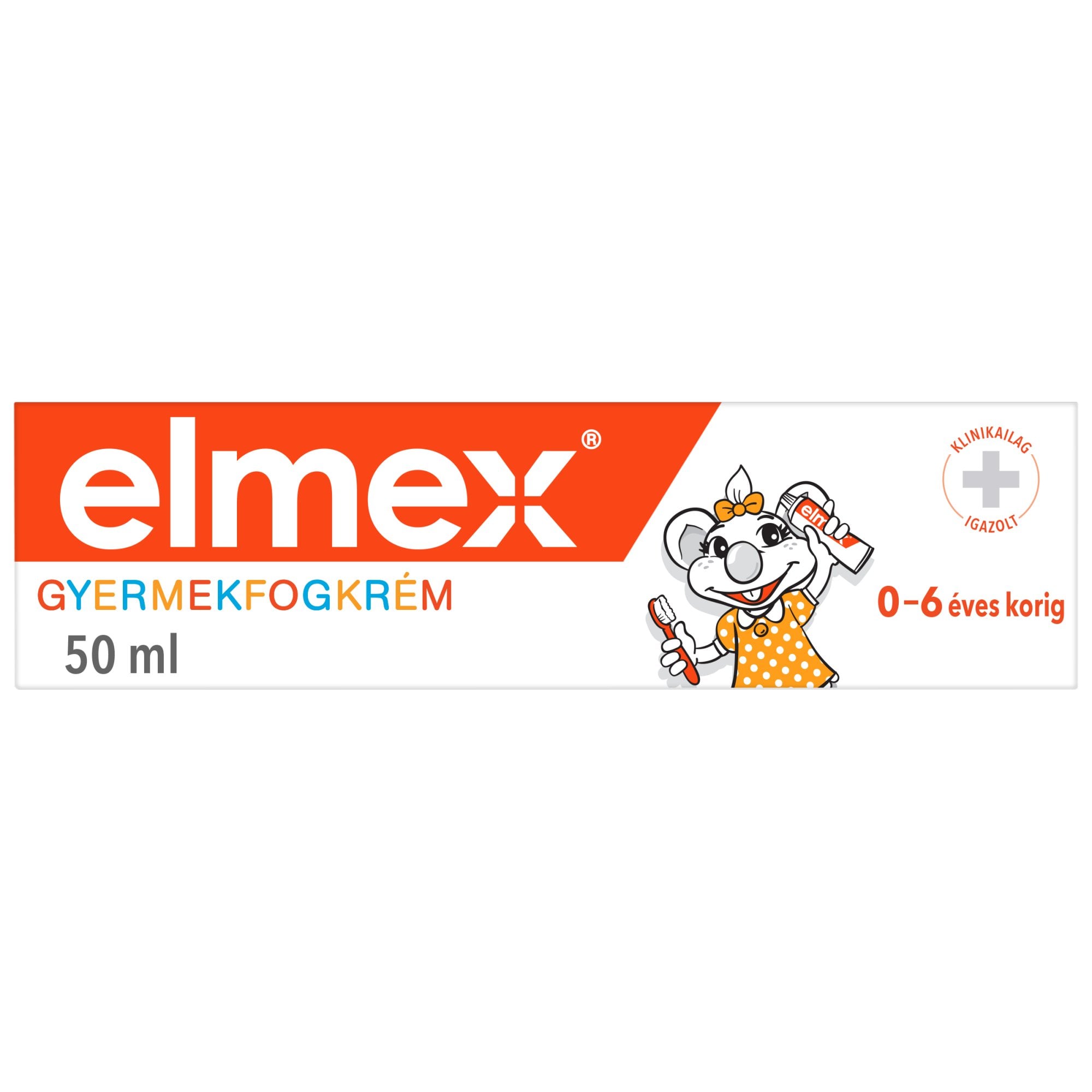 elmex Kids gyerek fogkrém 0-6 éves gyermekeknek