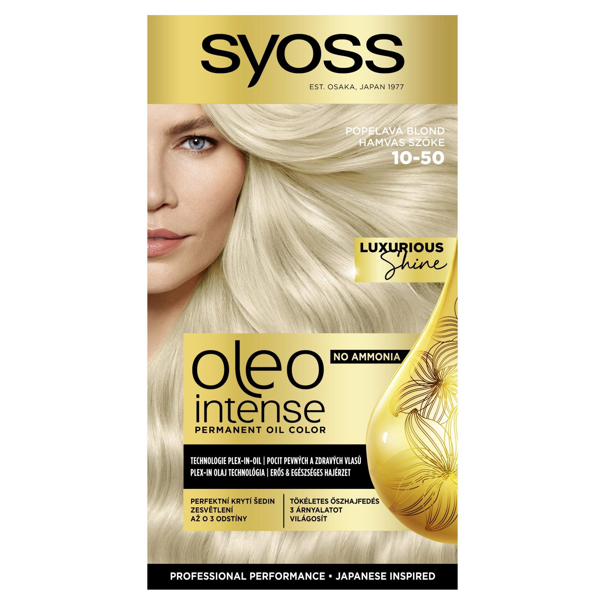 Syoss Color Oleo intenzív olaj hajfesték 10-50 hamvas szőke