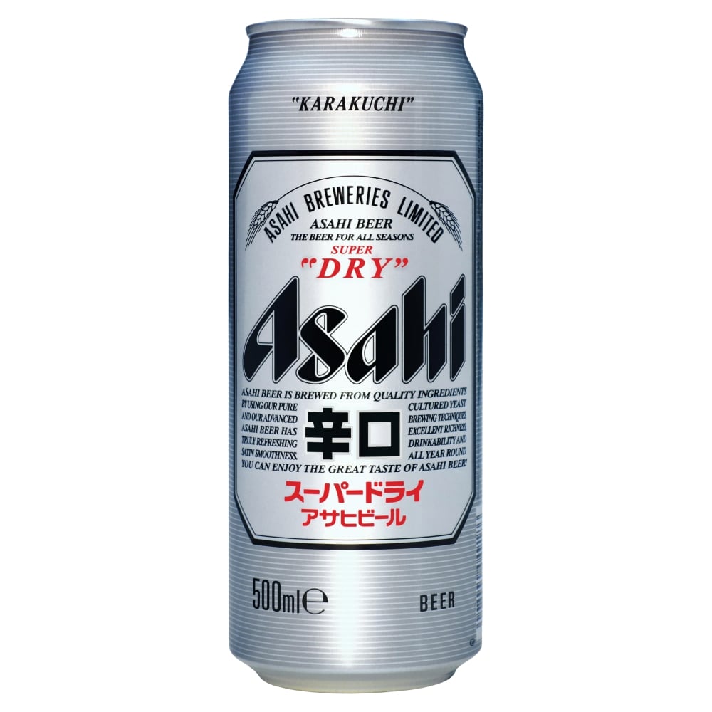 Asahi Super Dry minőségi világos sör 5,0%