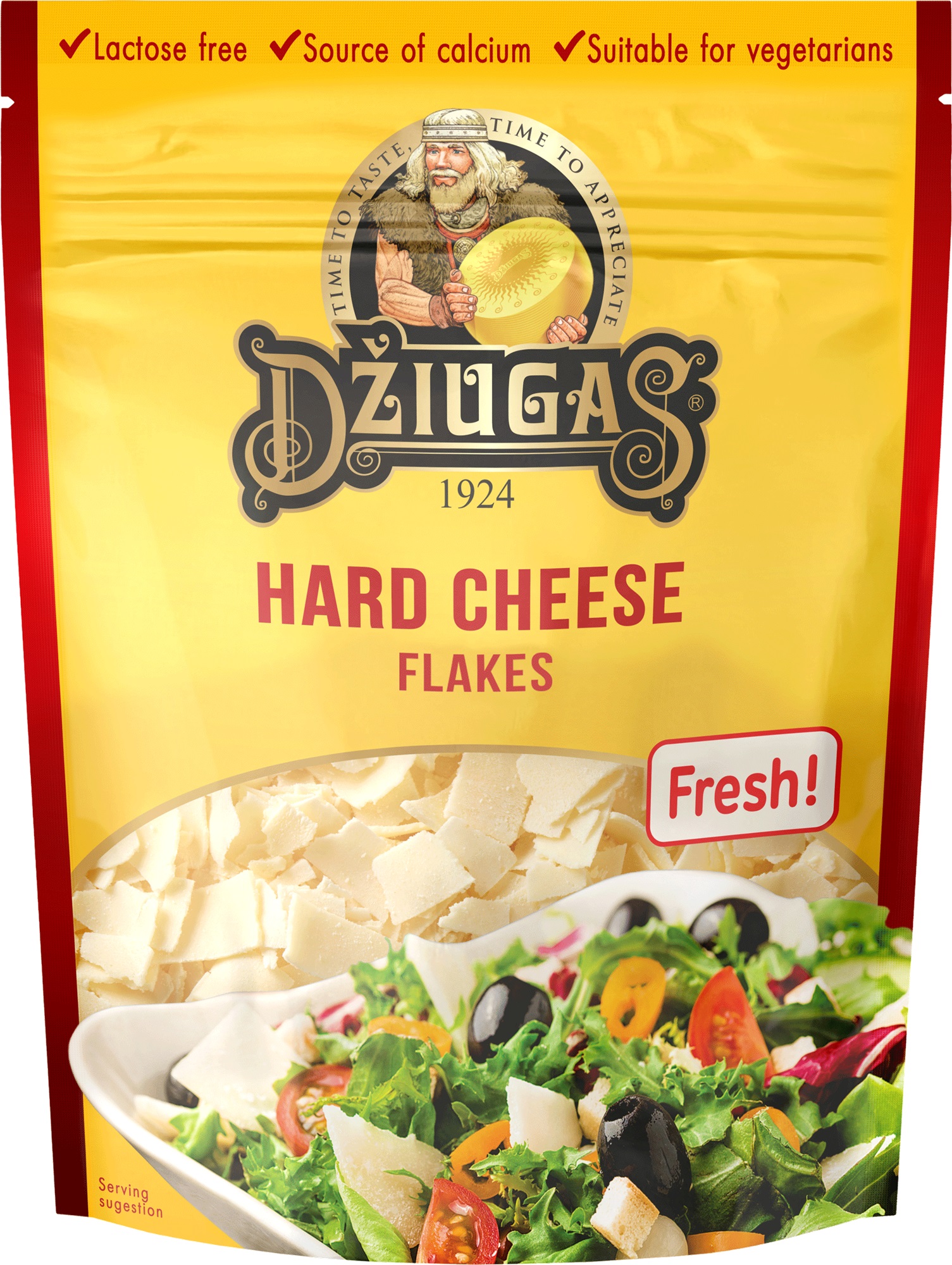 Dziugas Kemény sajt friss sajtpehely