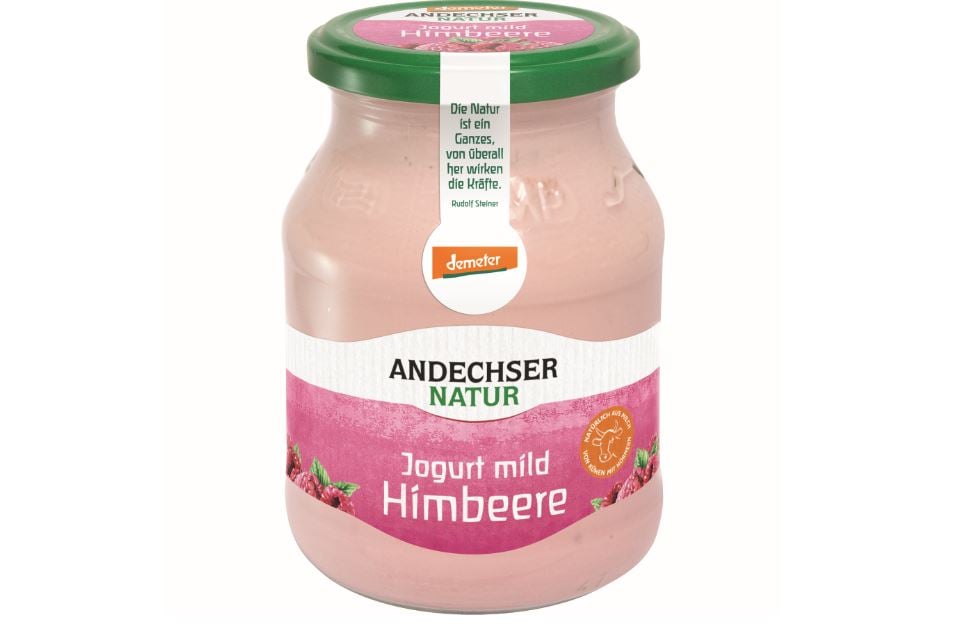 Andechser Bio Demeter joghurt málna 3,7%