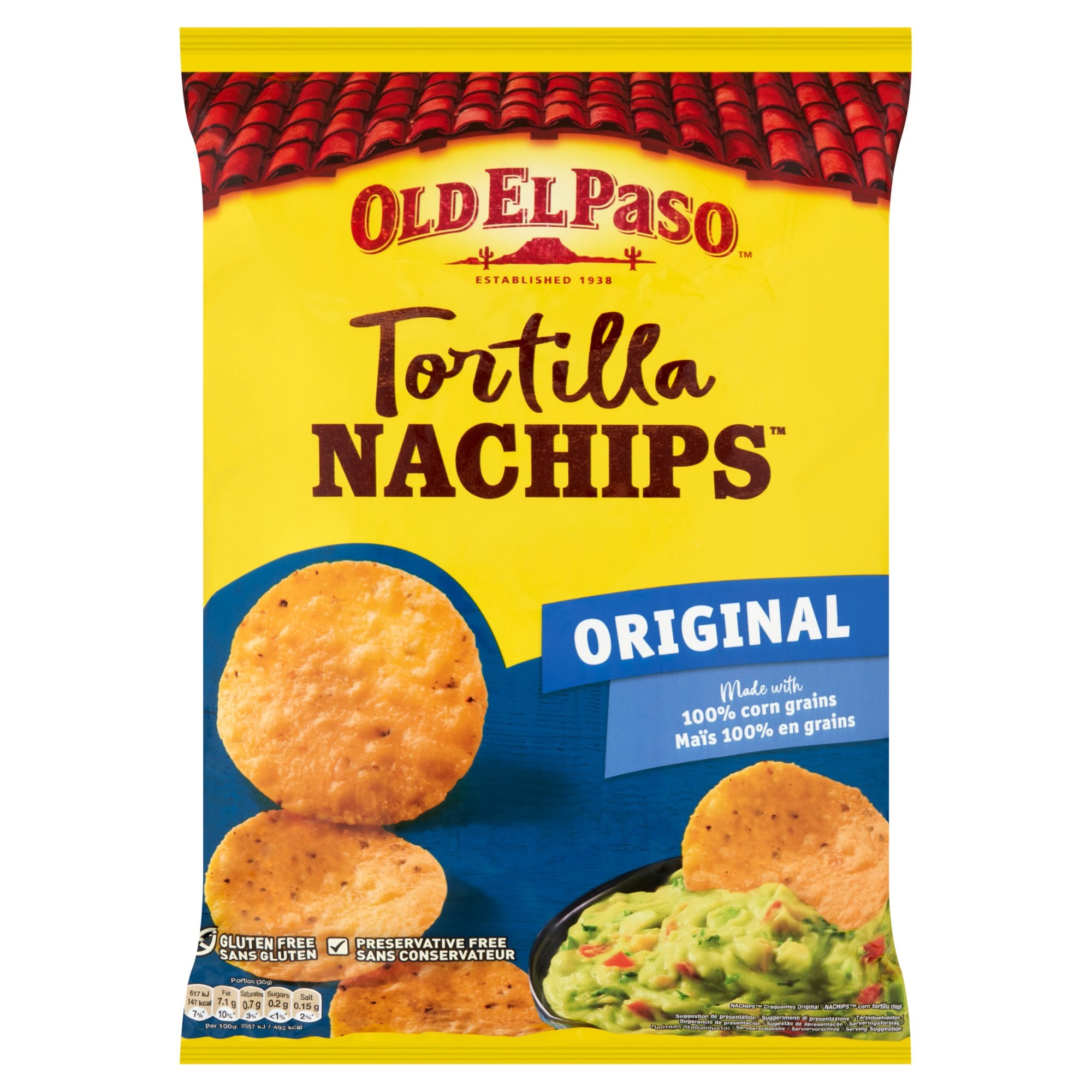 Old El Paso tortilla chips sós