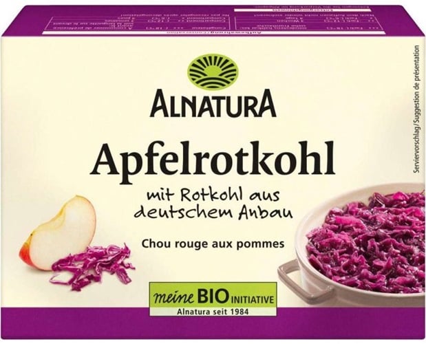 Alnatura BIO Fagyasztott alma és vörös káposzta keverék