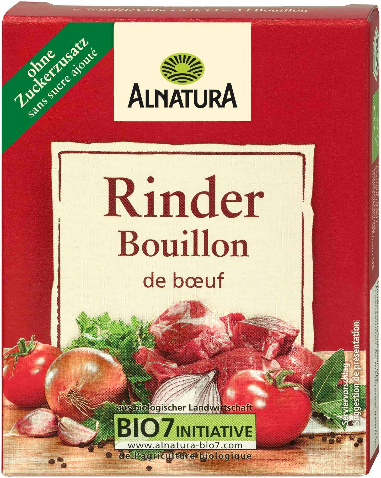 Alnatura BIO Marhahúsleves-kocka 6db
