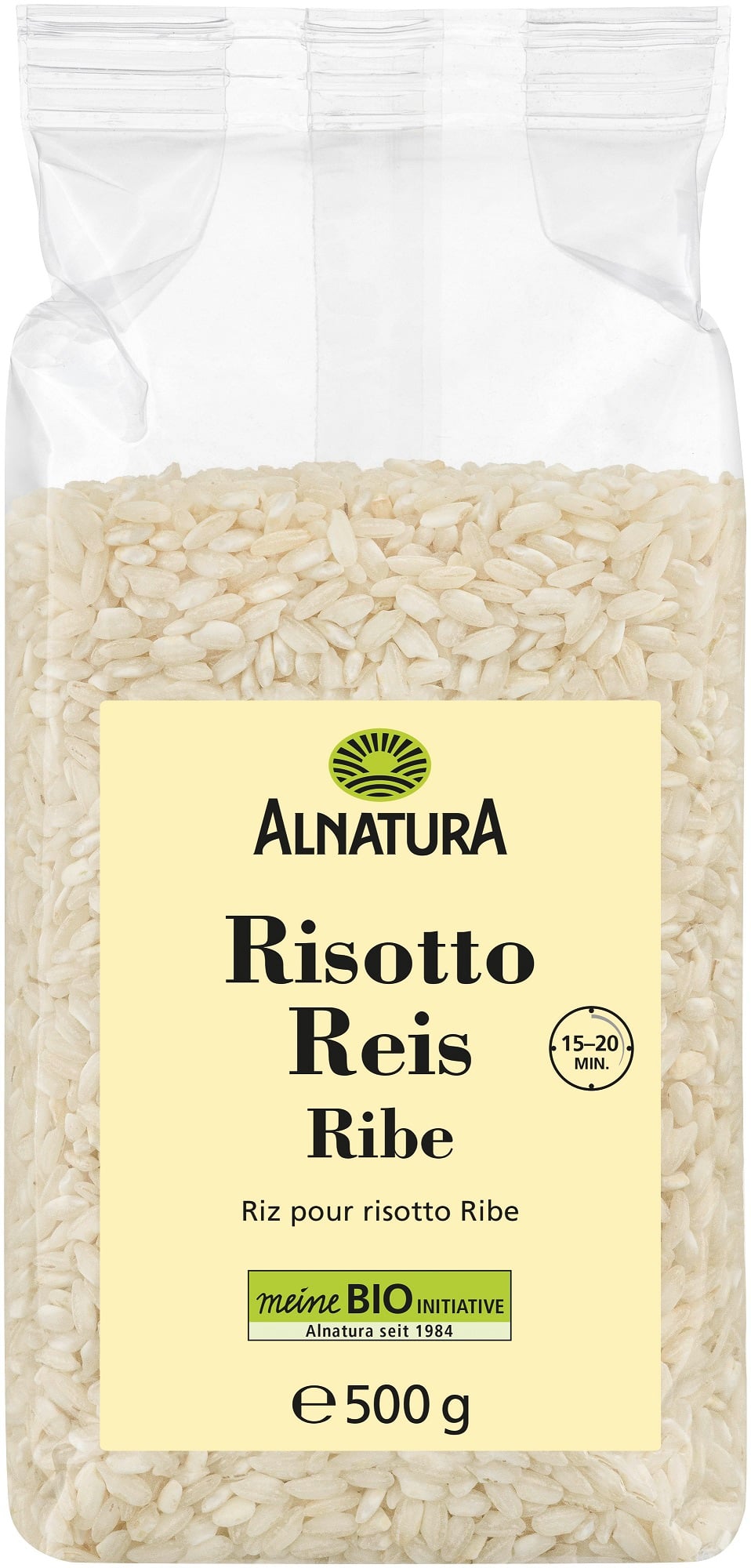 Alnatura BIO hosszú szemű  Ribe rizs rizottó készítéséhez