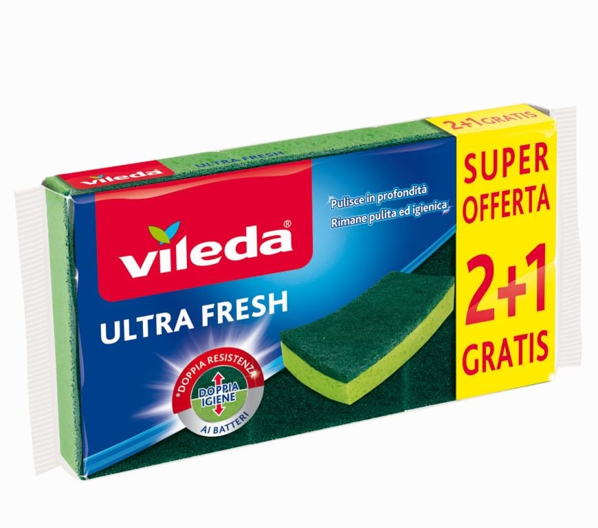 Vileda Ultra Fresh súrolószivacs 2+1