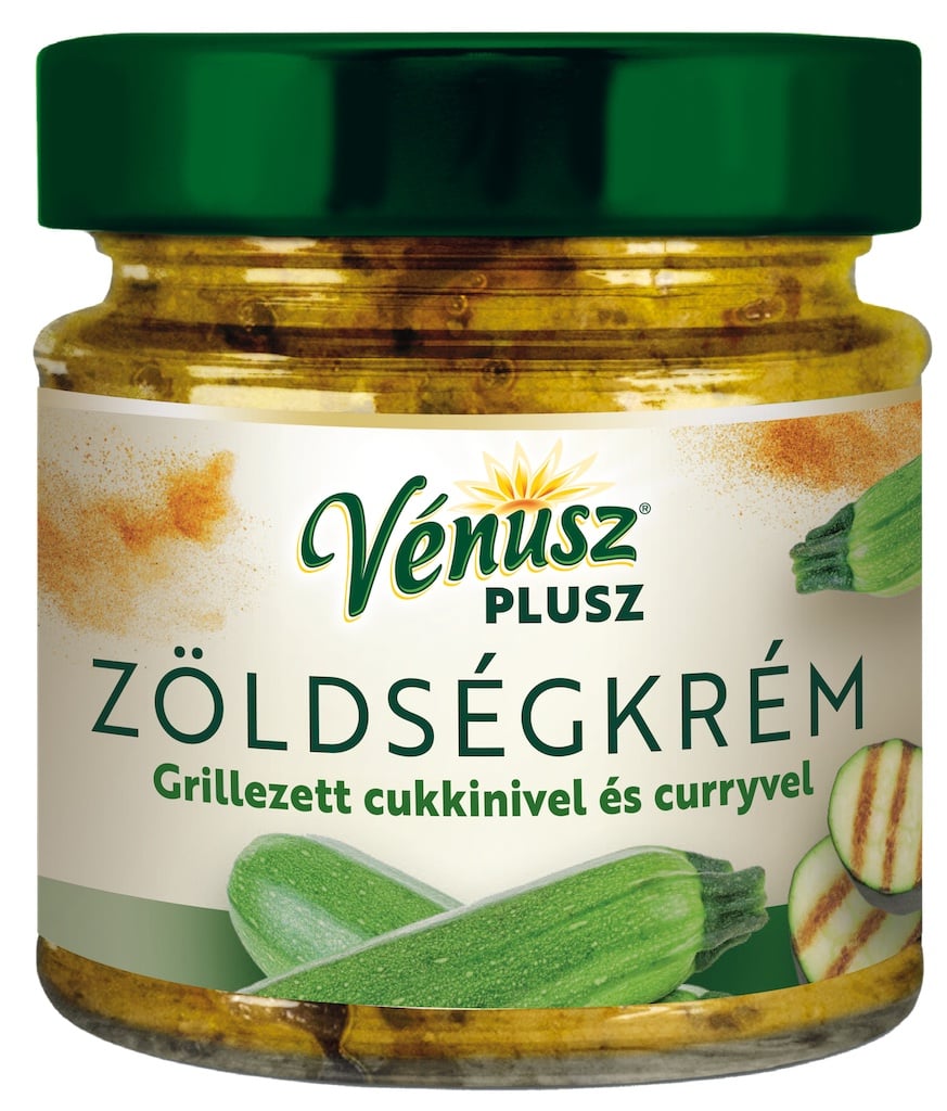Vénusz Plusz zöldségkrém grillezett cukkinivel és curryvel