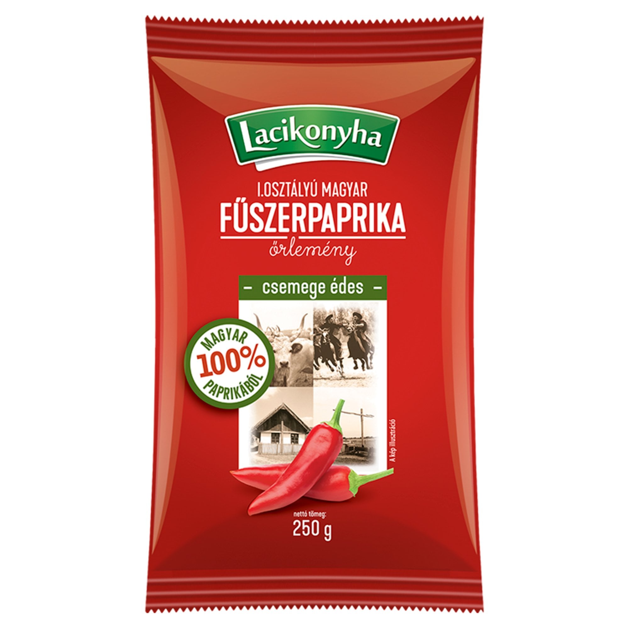 Lacikonyha I. osztályú csemege édes magyar fűszerpaprika