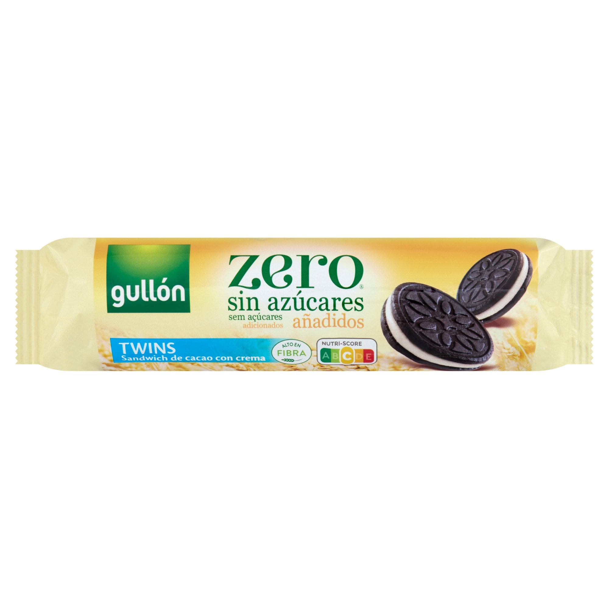 Gullon Kakaós keksz krém töltelékkel hozzáadott cukor nélkül