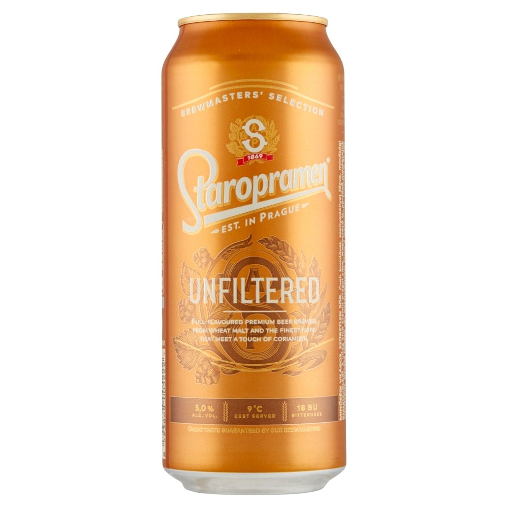 STAROPRAMEN Unfiltered minőségi világos, szűretlen sör 5%