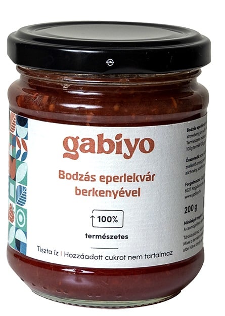 Gabiyo Bodzás Eperlekvár Berkenyével (csökkentett cukortartalom)