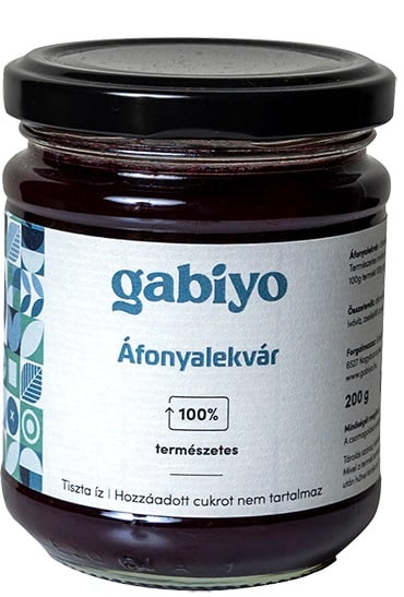 Gabiyo Áfonyalekvár (csökkentett cukortartalom)