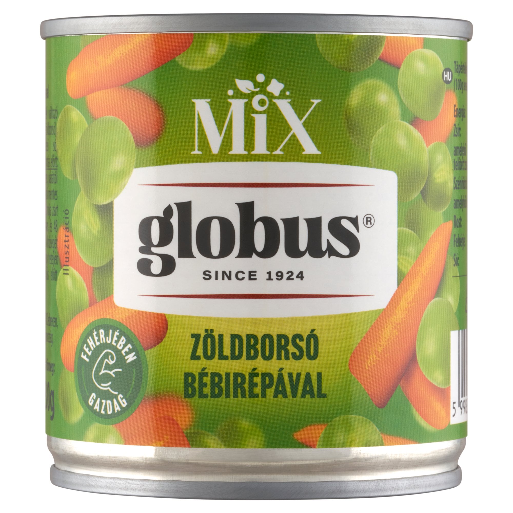 Globus zsenge zöldborsó bébirépával (200 g)